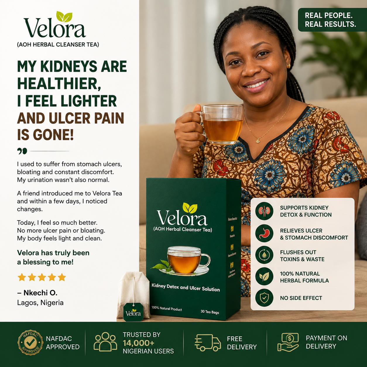 Leafora Essence Facebook ad: I Didn't Know How Much My Health Was Affecting My Everyday…