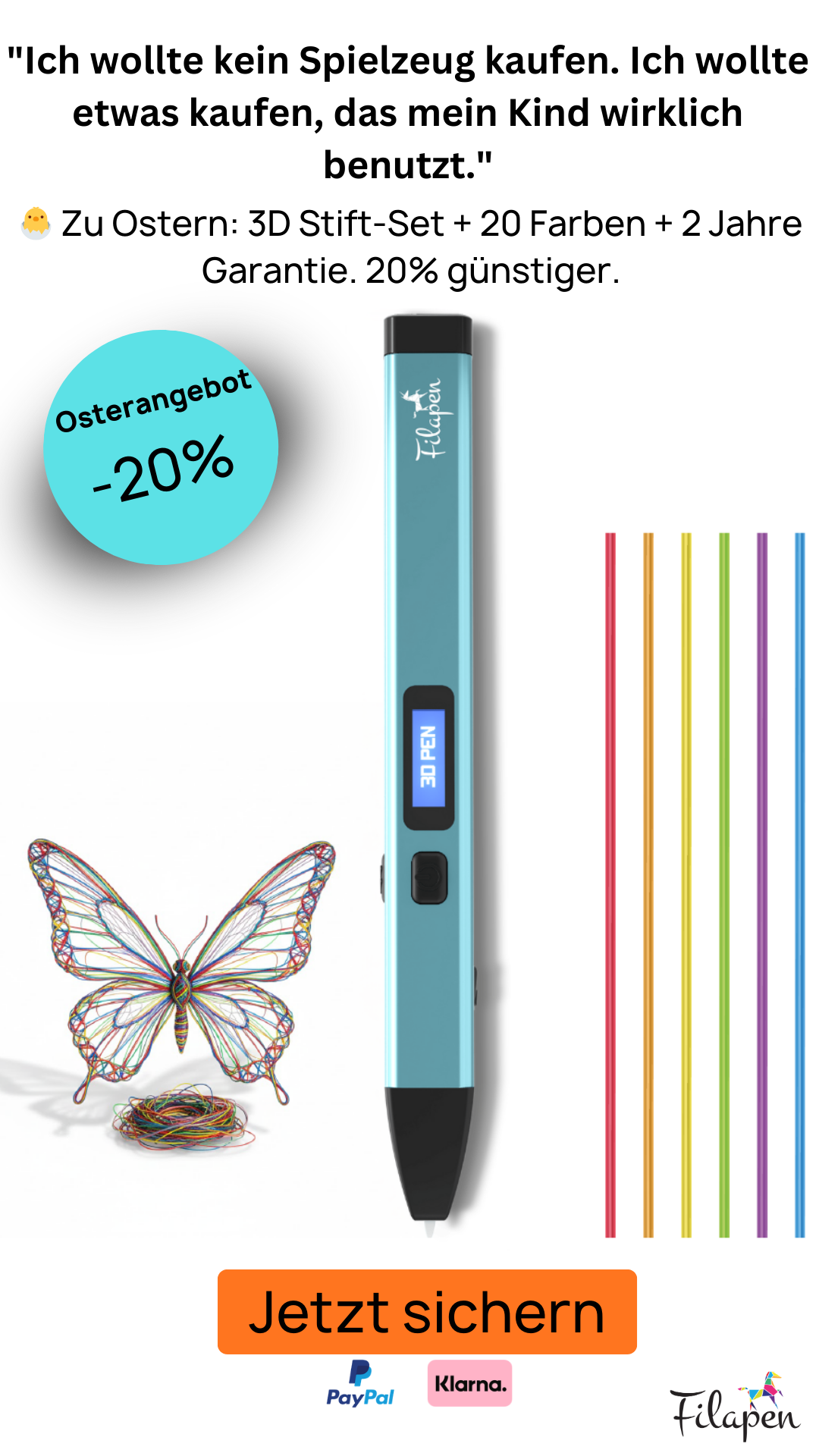 Filapen Facebook ad: Extra -25% im Ostersale