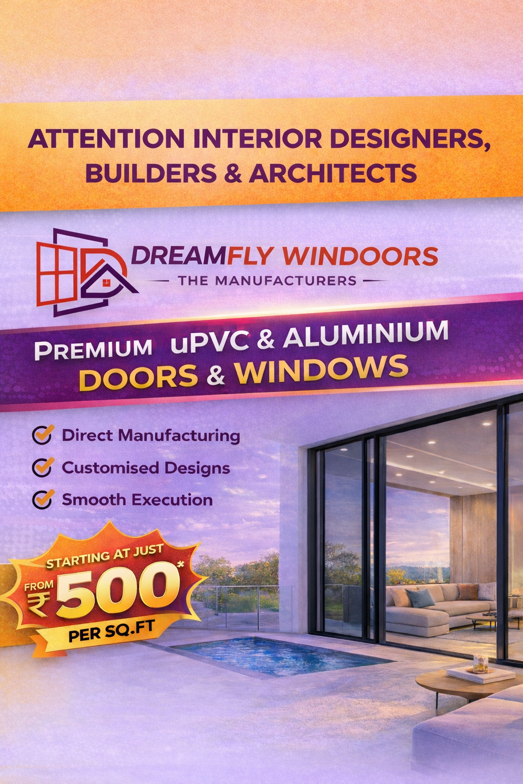 Dreamfly windoors Facebook ad from Mar 20, 2026