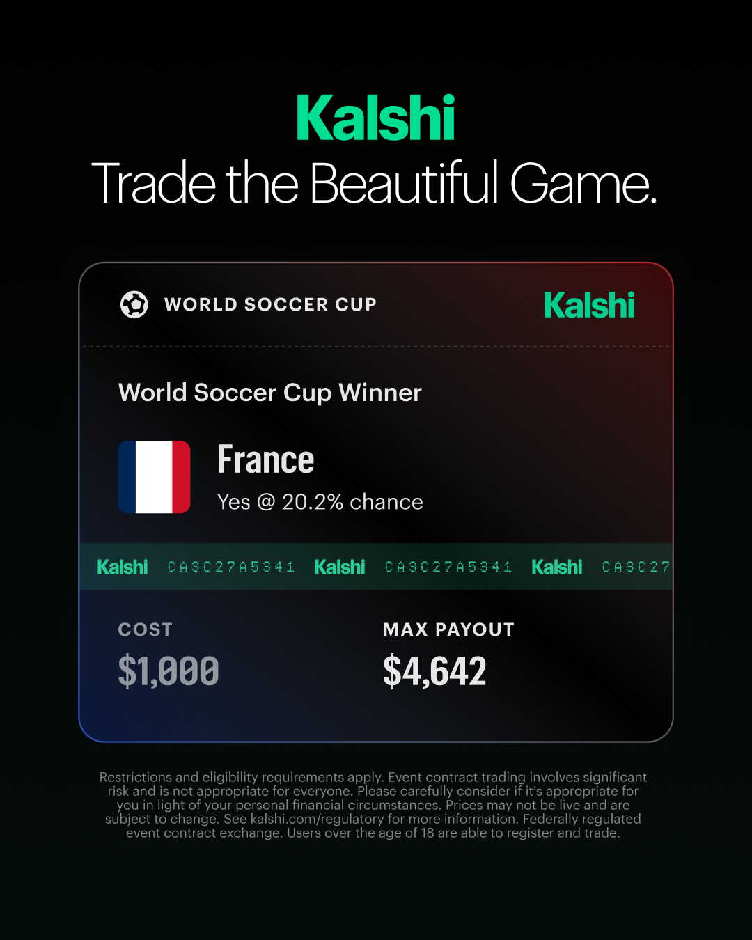 Kalshi - Trade the Headlines Facebook ad