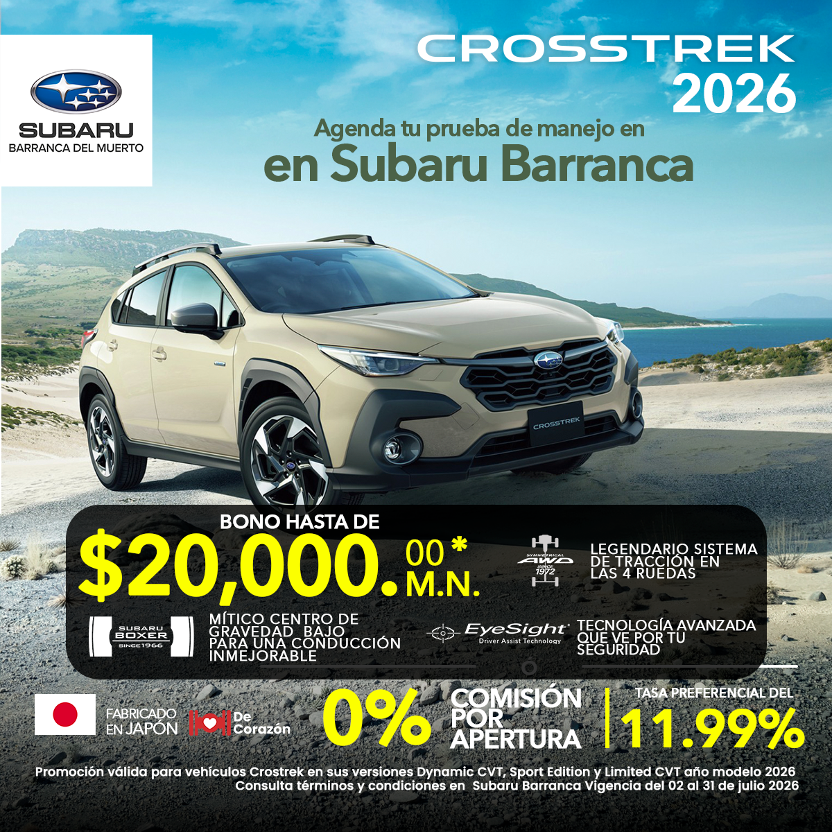 Subaru Barranca del Muerto Facebook ad: Tu vida no es aburrida, ¿por qué tu…