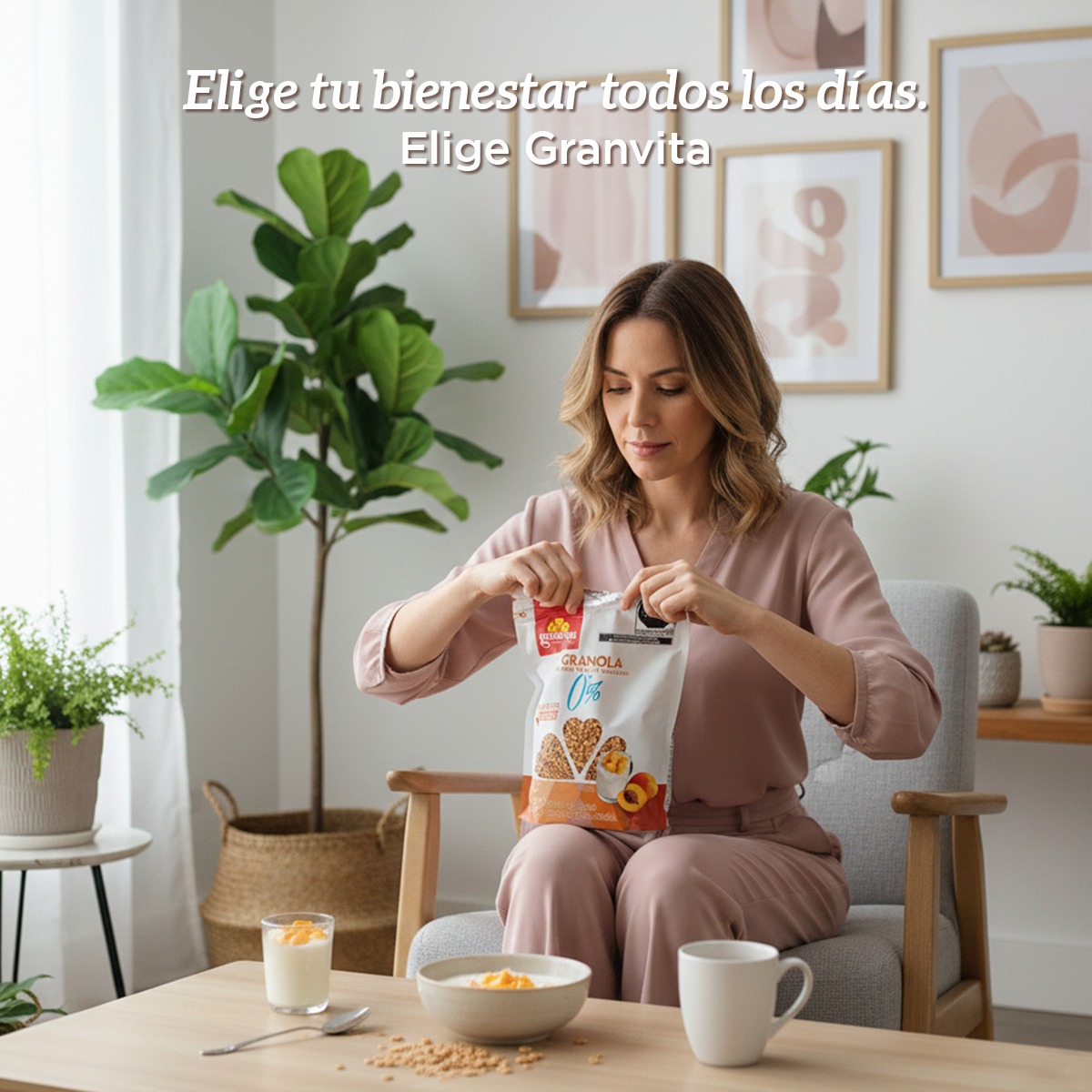 Granvita Facebook ad: Cuando eliges lo que te hace bien, todo…