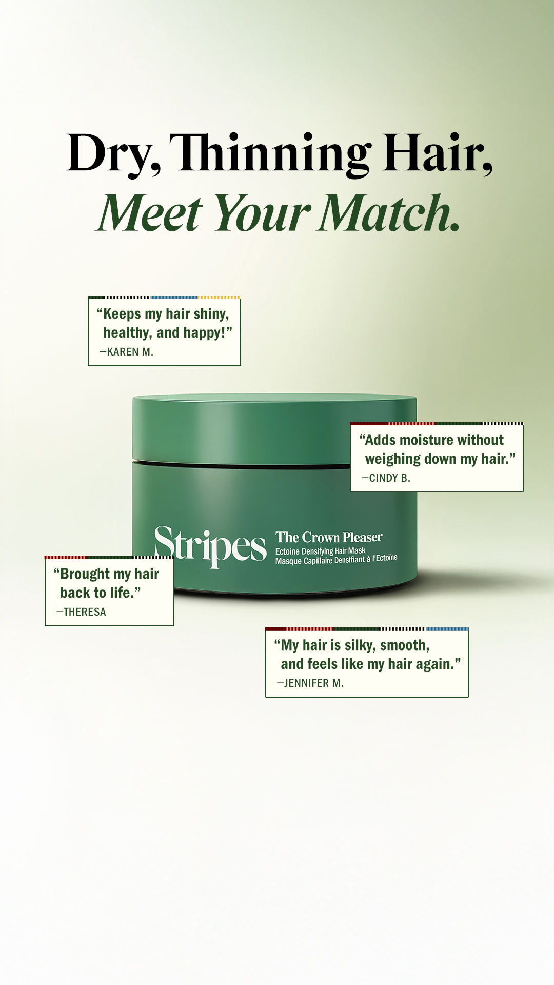 Stripes Beauty Facebook ad