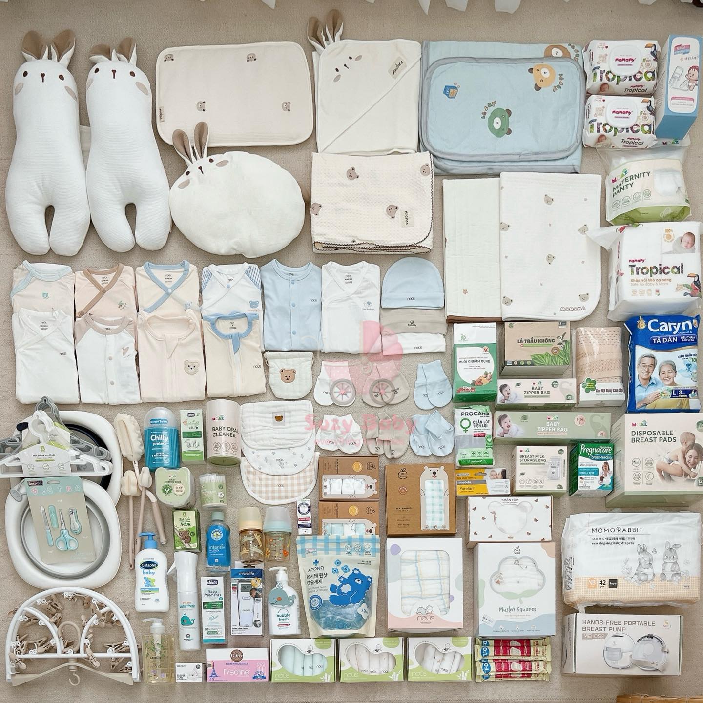 Suzy Baby - Đồ sơ sinh Facebook ad: Combo sơ sinh đầy đủ - Tông be…