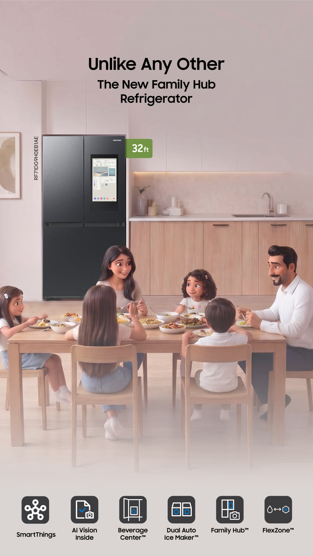 Samsung Facebook ad: Your fridge just got smarter.