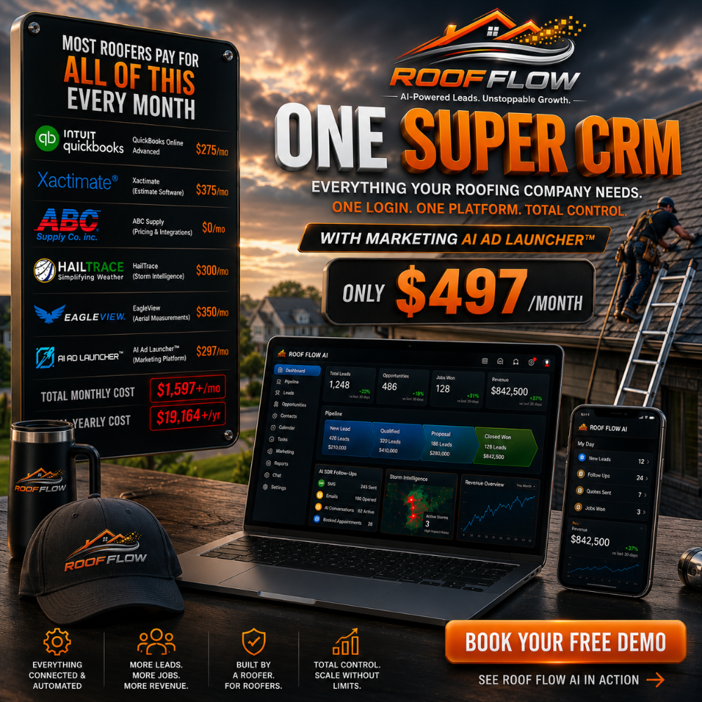 Roof Flow AI Facebook ad