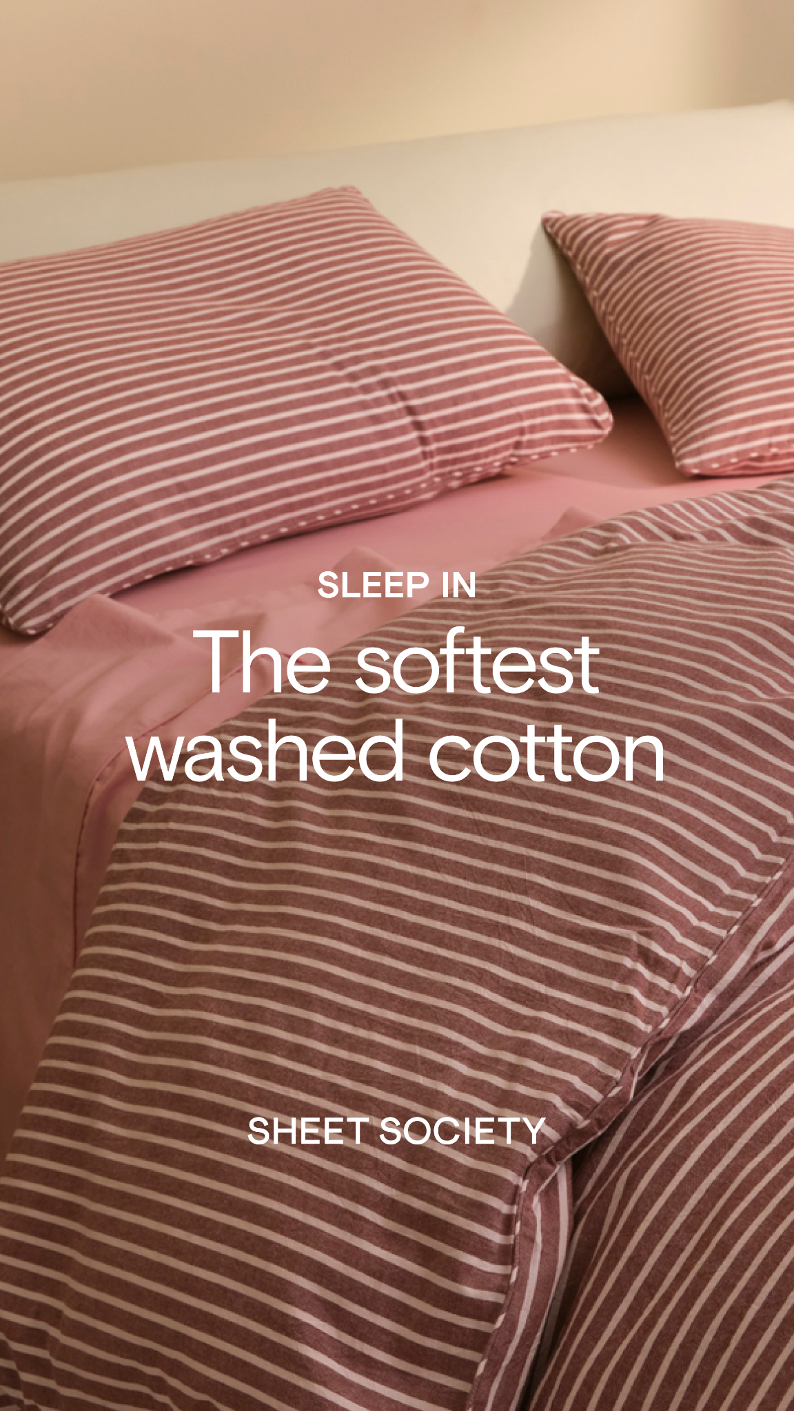 Sheet Society Facebook ad
