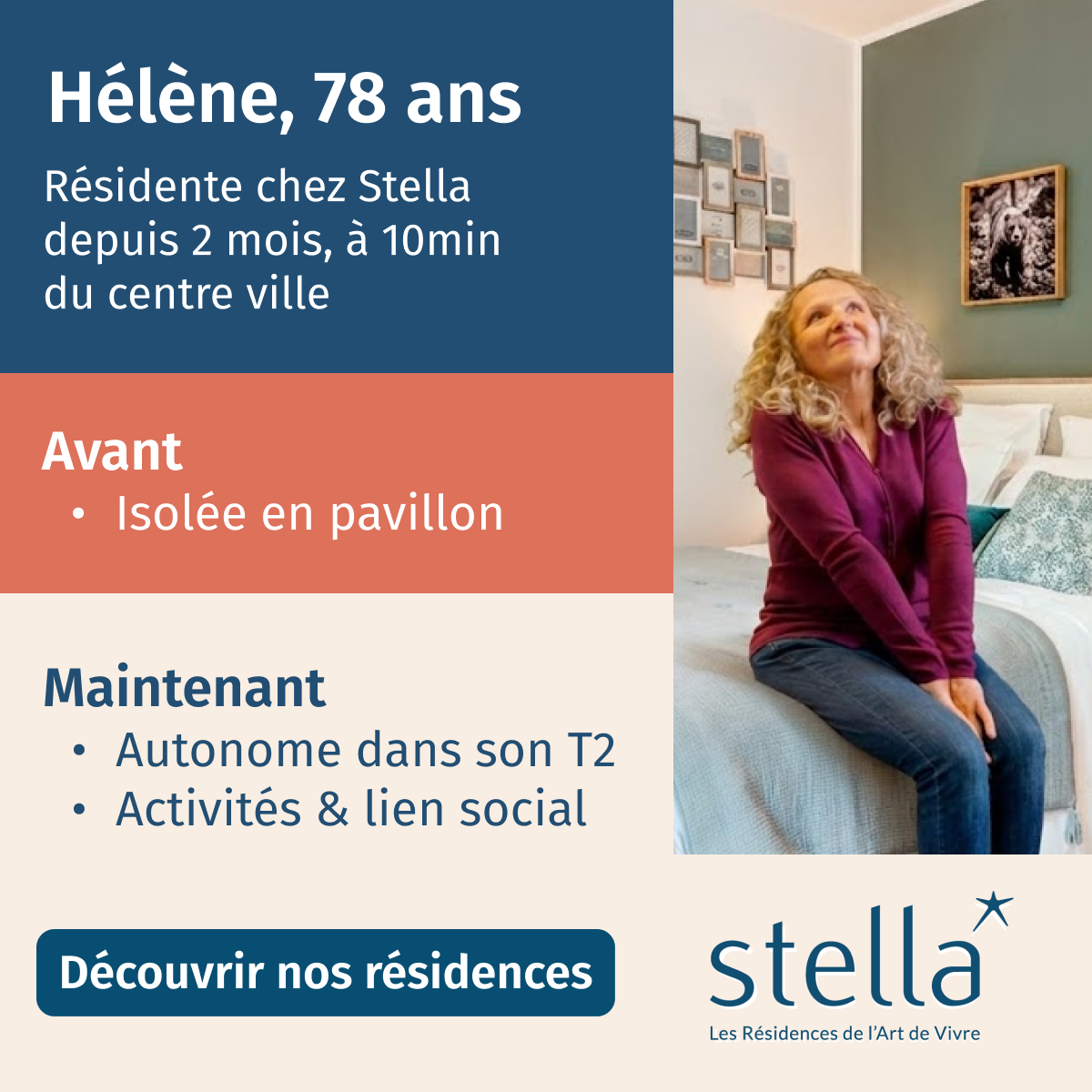 Stella Résidences Seniors Facebook ad