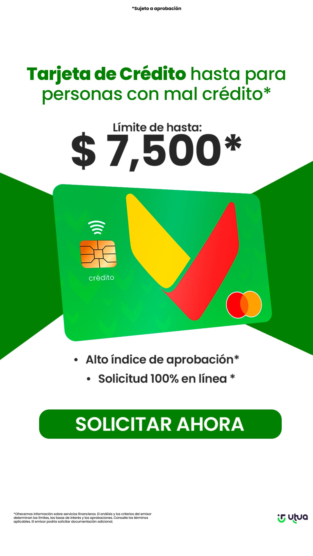 Utua Tarjetas México Facebook ad