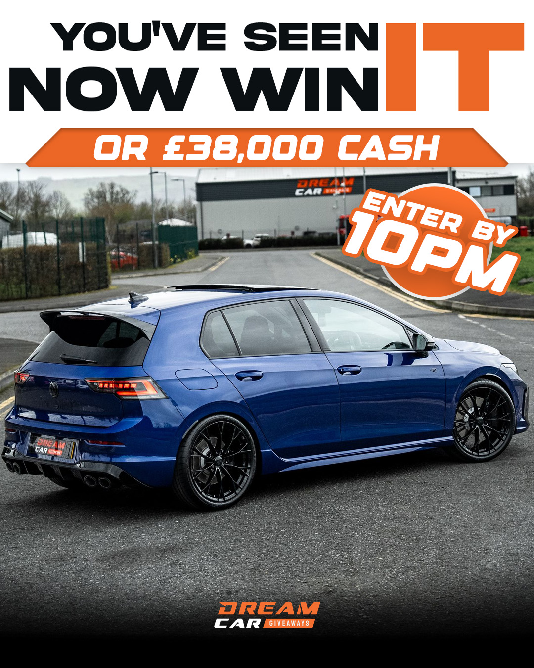 Dream Car Giveaways Facebook ad