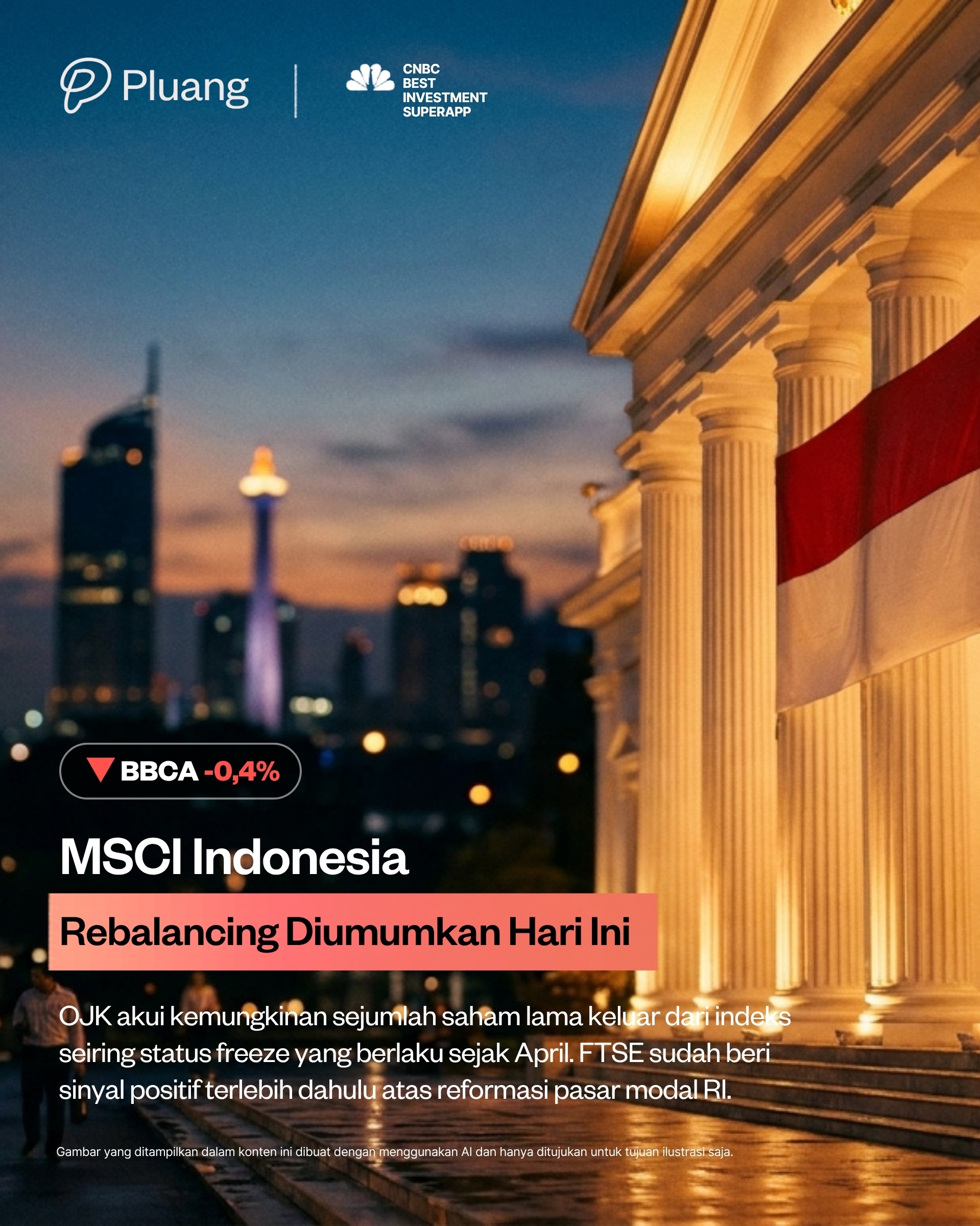 Pluang Facebook ad: MSCI mengumumkan hasil semi-annual index review hari ini…