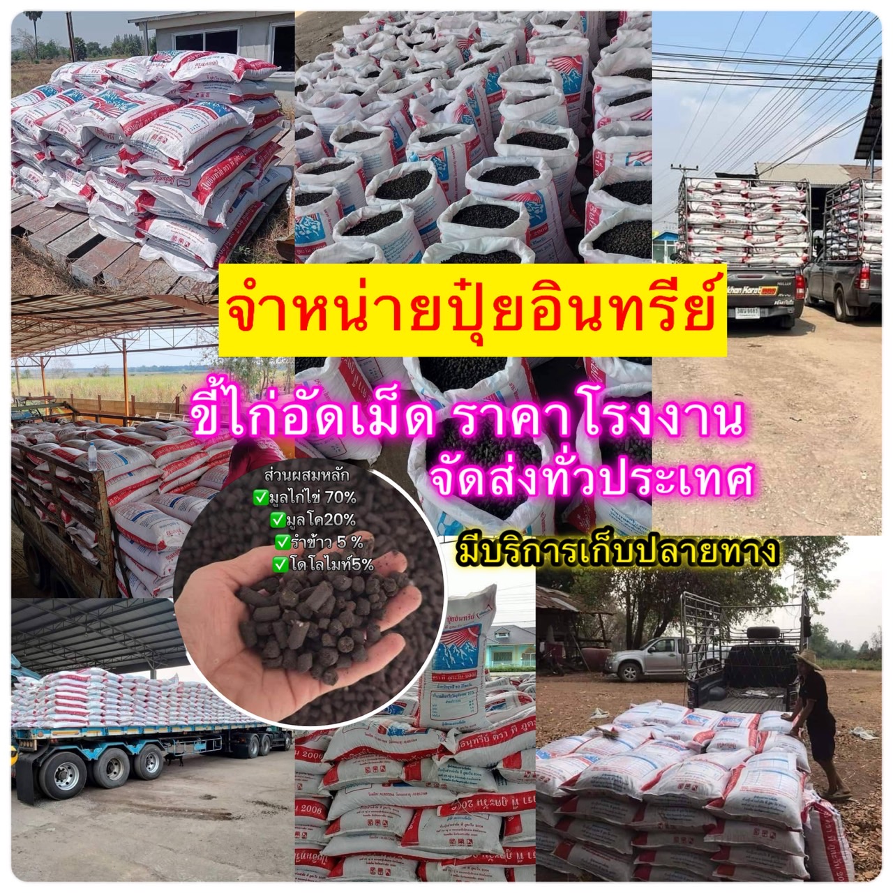 ปุ๋ยอินทรีย์ มูลไก่อัดเม็ด Facebook ad