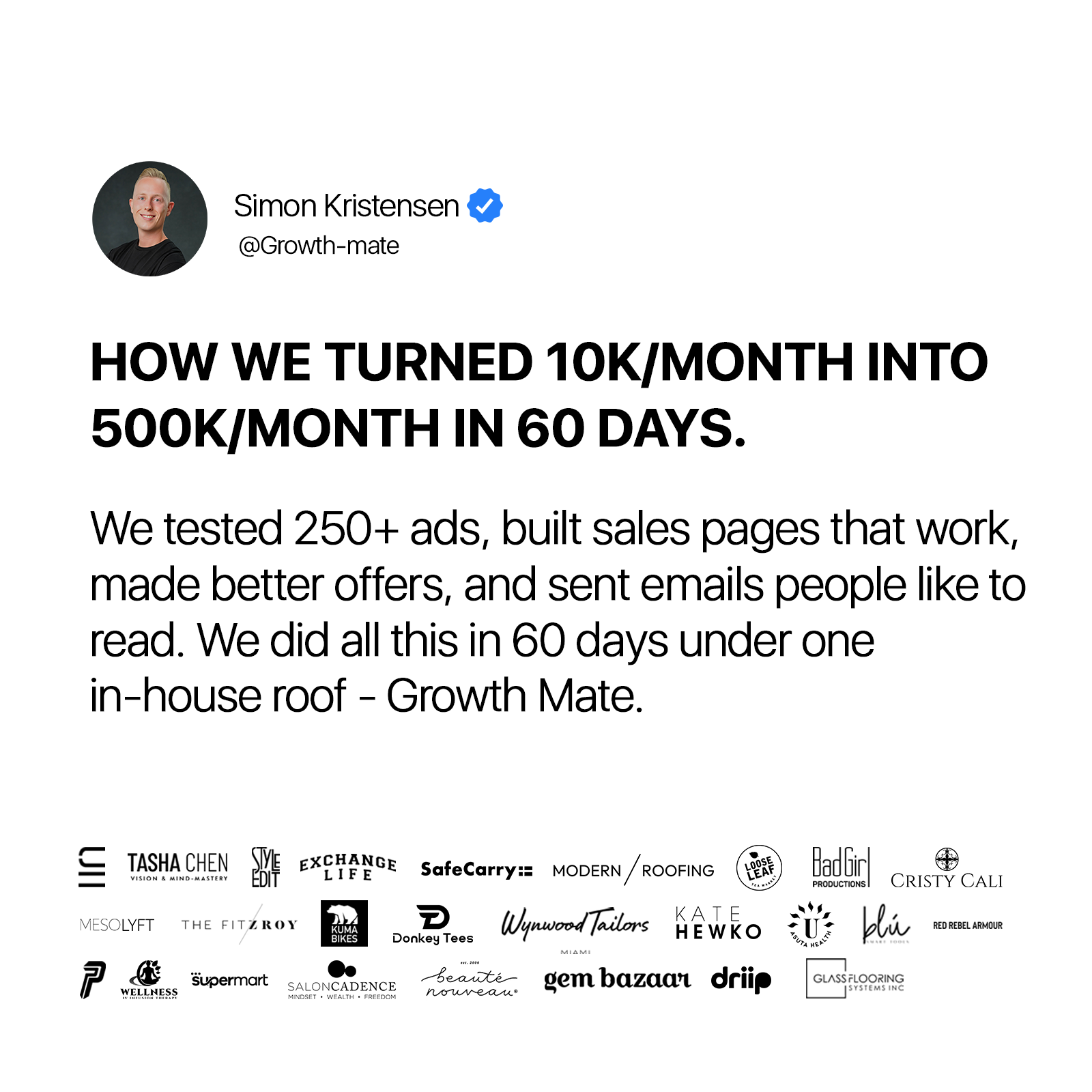 Growth Mate Facebook ad
