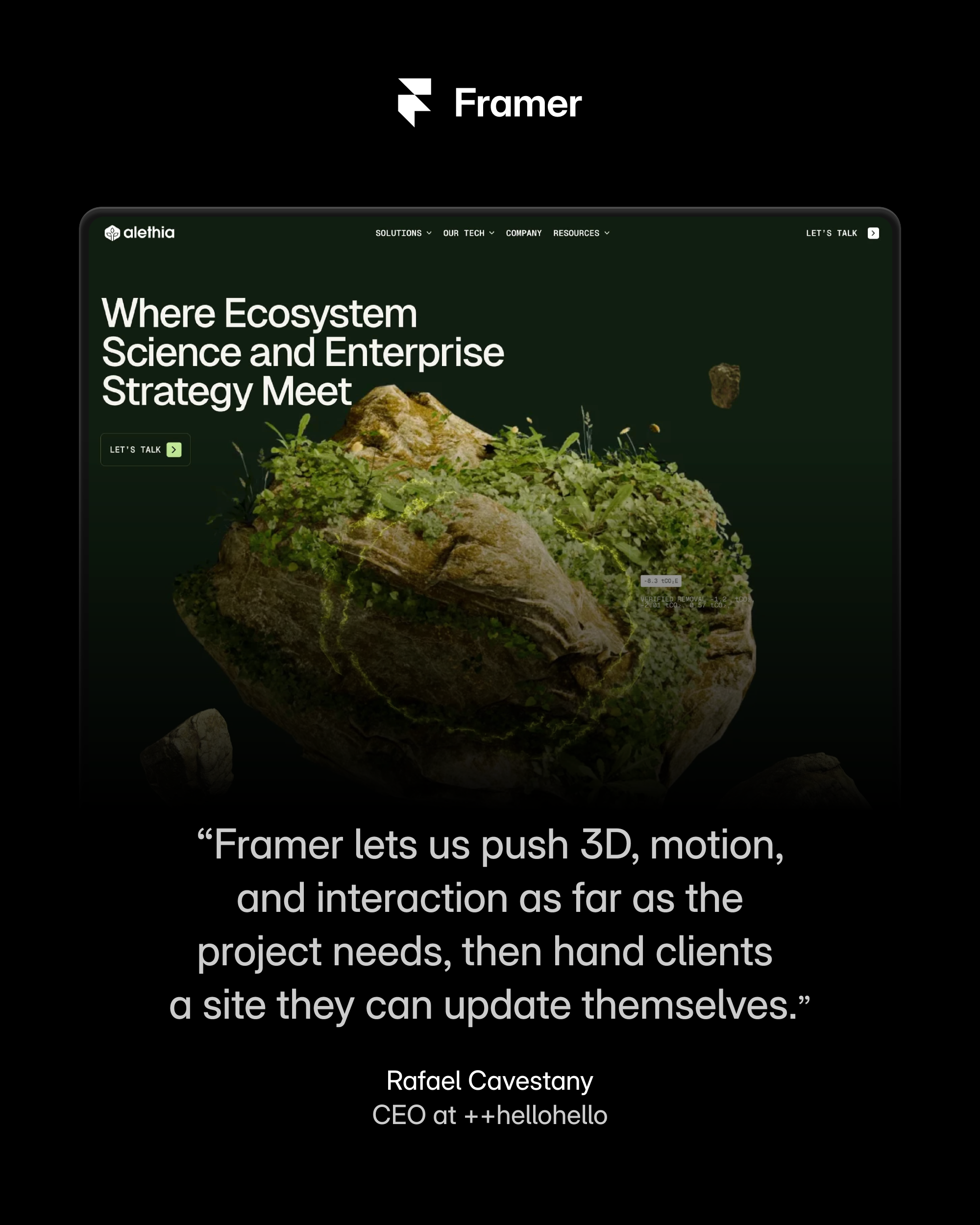 Framer Facebook ad