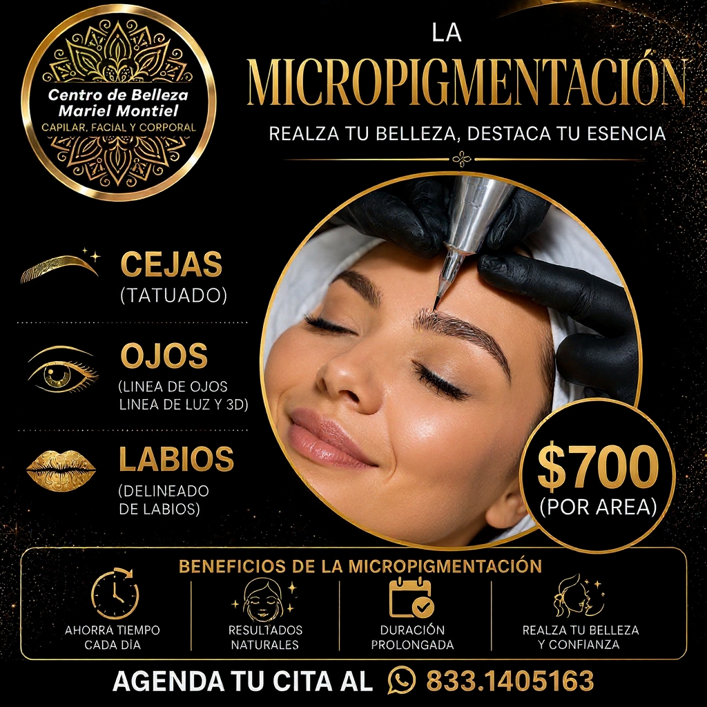 Centro de Belleza Mariel Montiel Facebook ad: CUPO LIMITADO