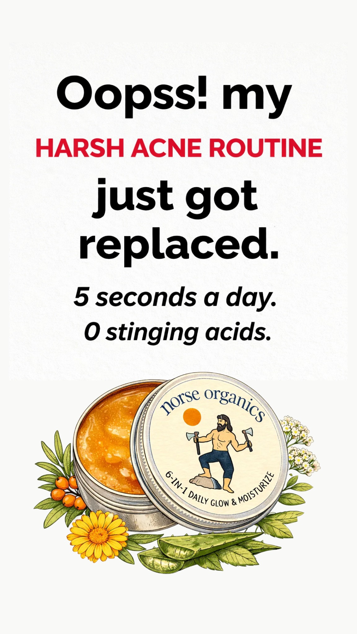 Norse Organics Facebook ad