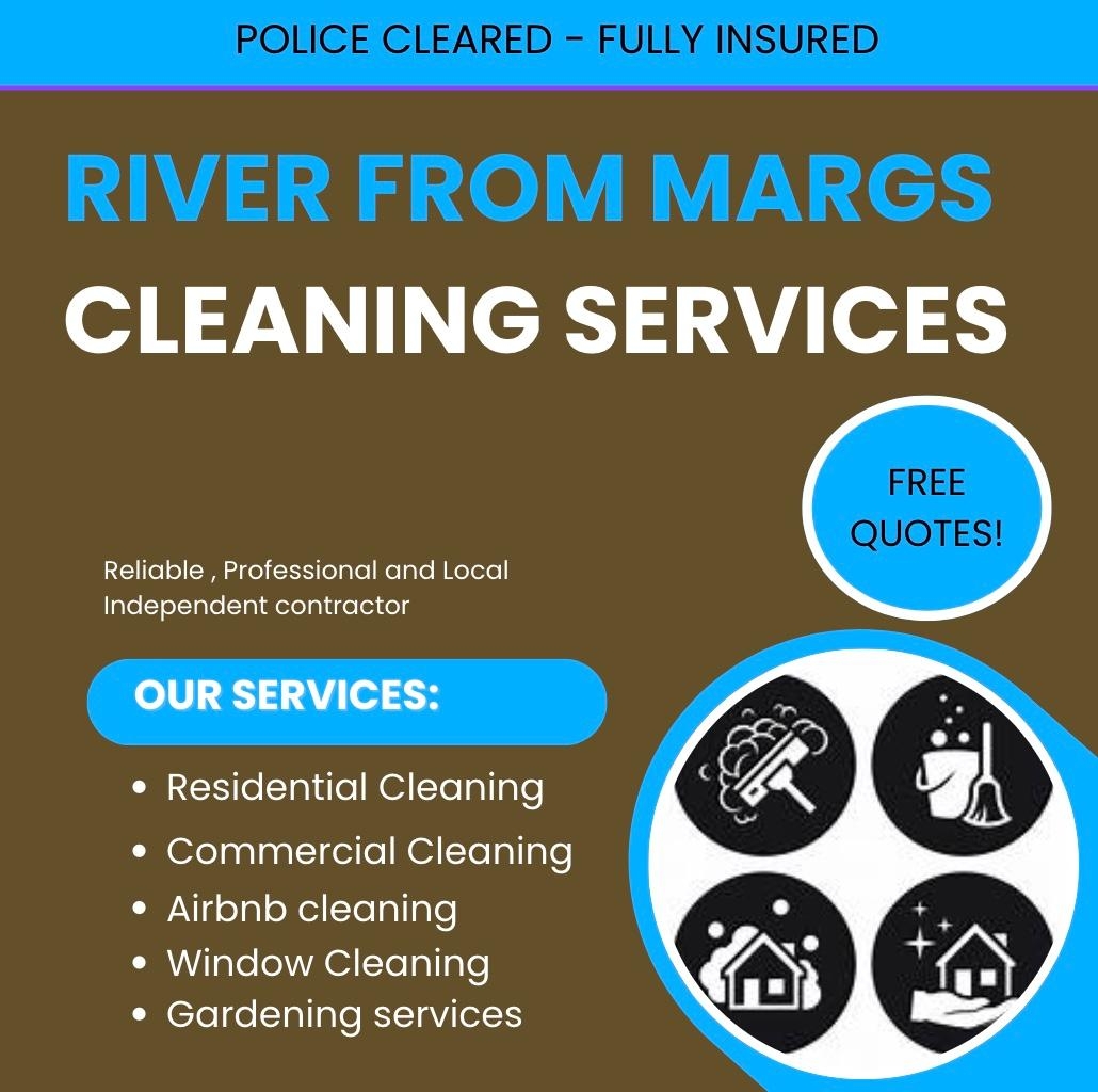 River from Margs Cleaning Facebook ad: Get your home/airbnb cleaned
