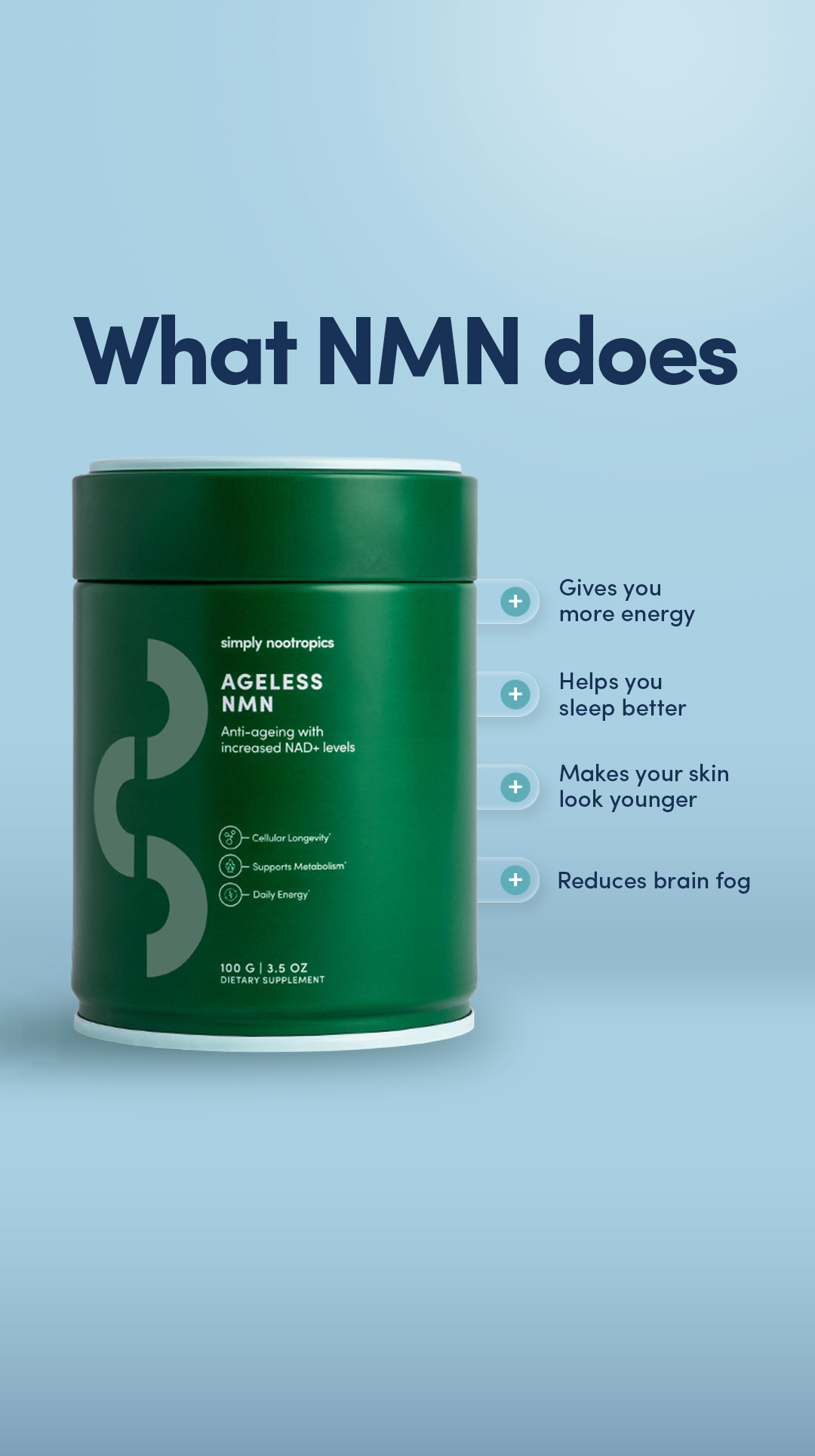 Simply Nootropics Facebook ad