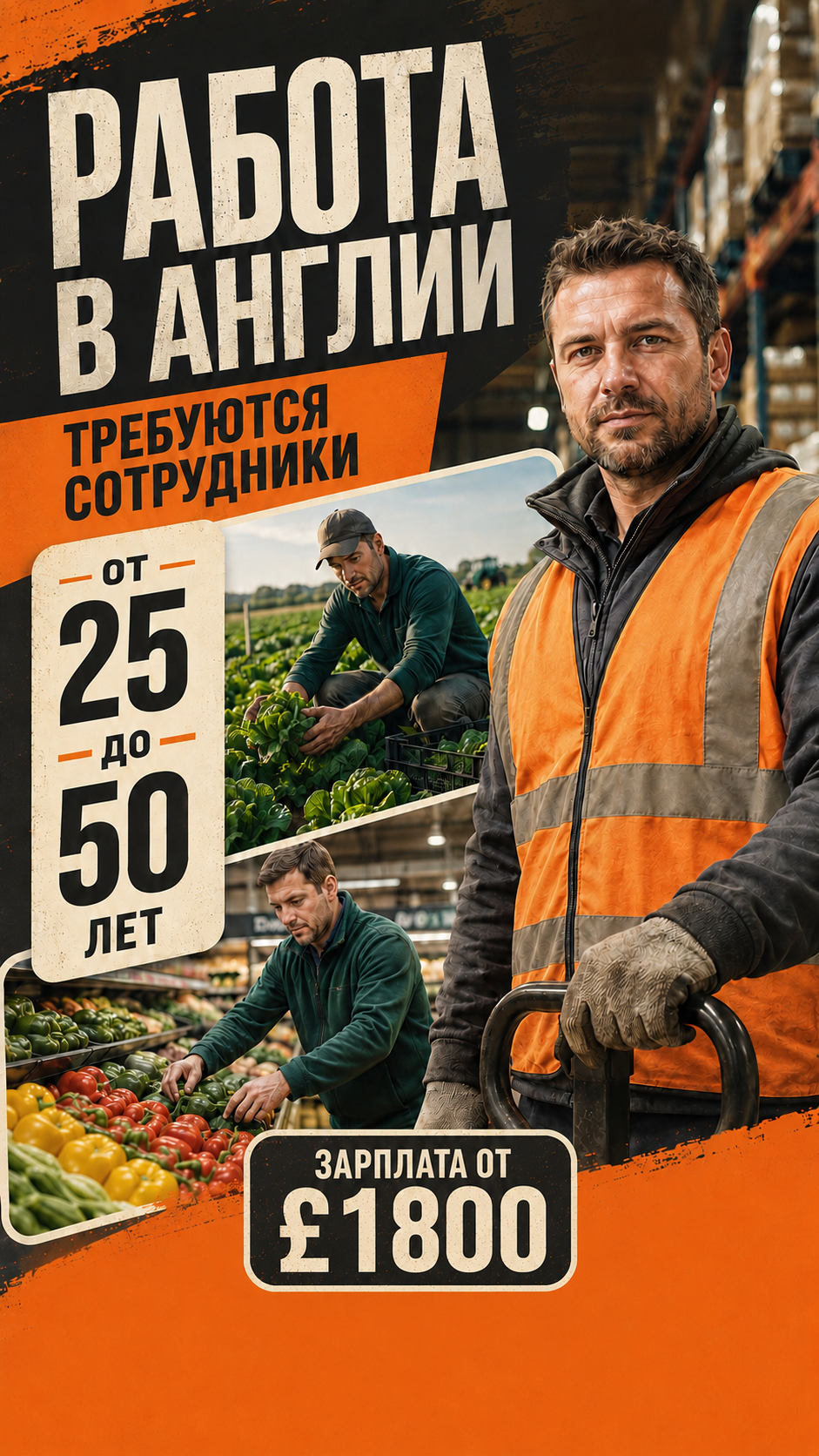 Job Bridge Company Facebook ad: Работа в Великобритании, Мечта близко