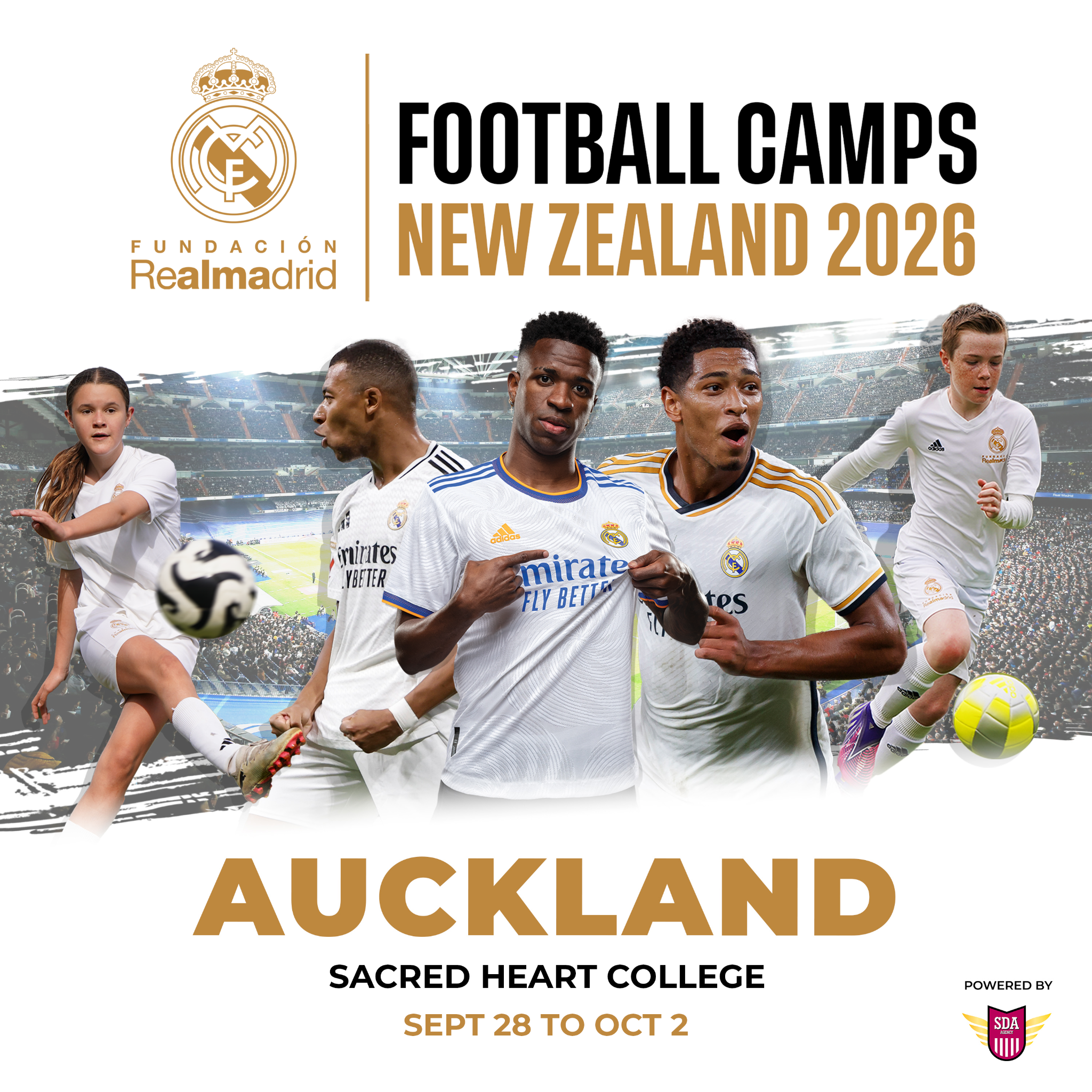 SDA Agency Facebook ad: Real Madrid Foundation - New Zealand Camps