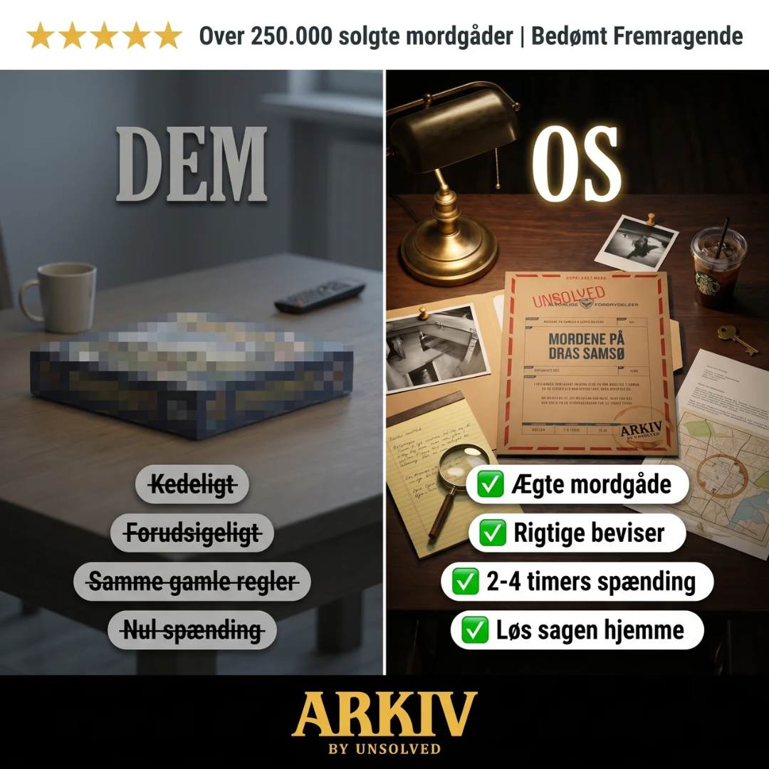ARKIV by Unsolved - Mordgåder at løse derhjemme Facebook ad