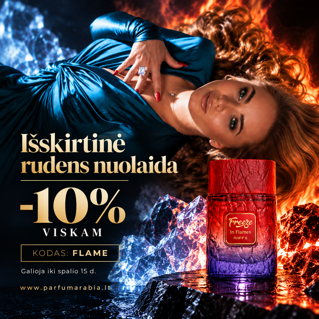 Parfum Arabia Facebook ad: Paskubėk pasinaudoti pasiūlymu!