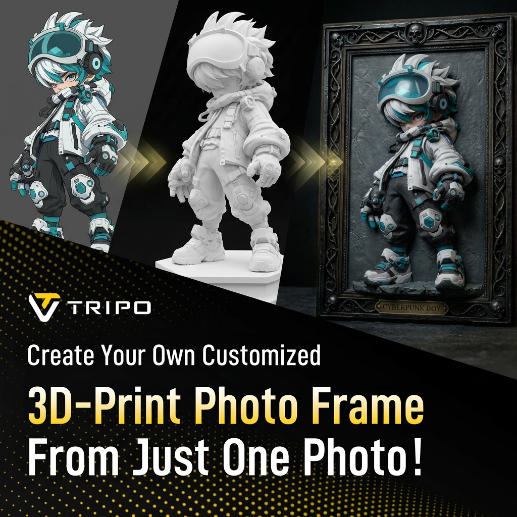 Tripo 3D Facebook ad