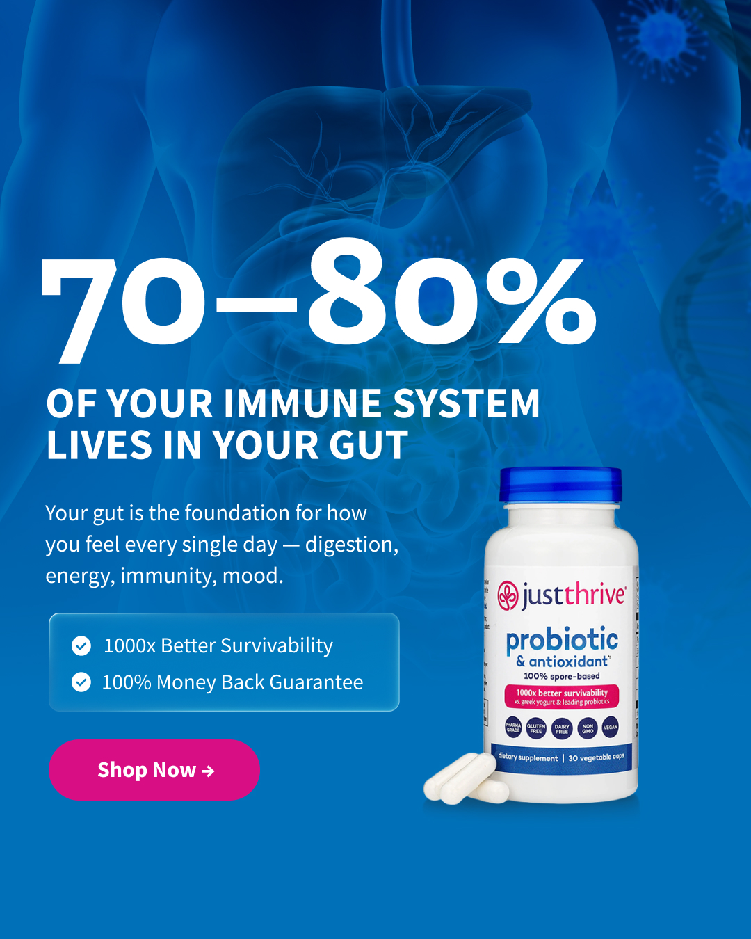 Just Thrive Facebook ad