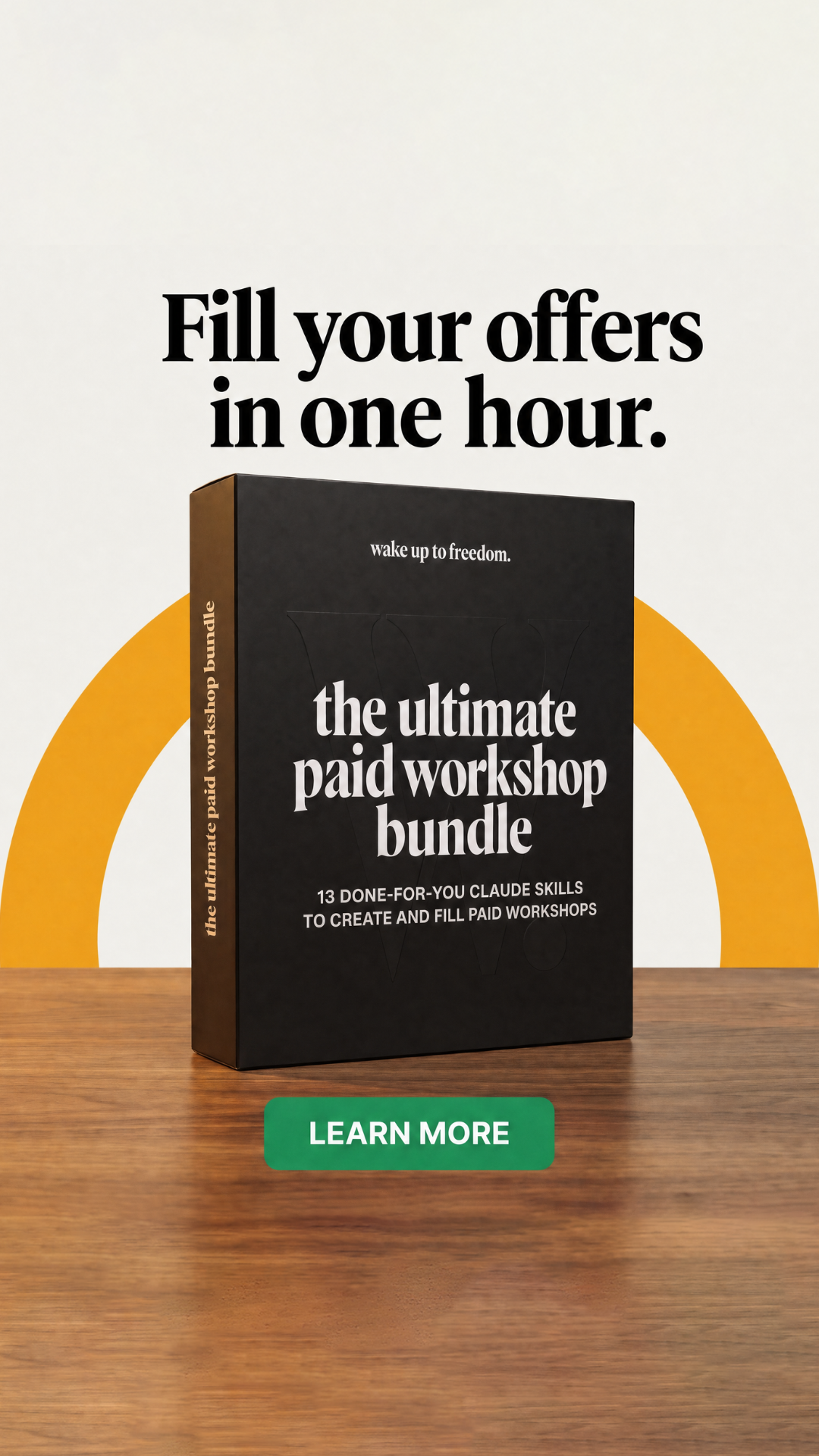 Wake Up To Freedom Facebook ad from Jul 3, 2026