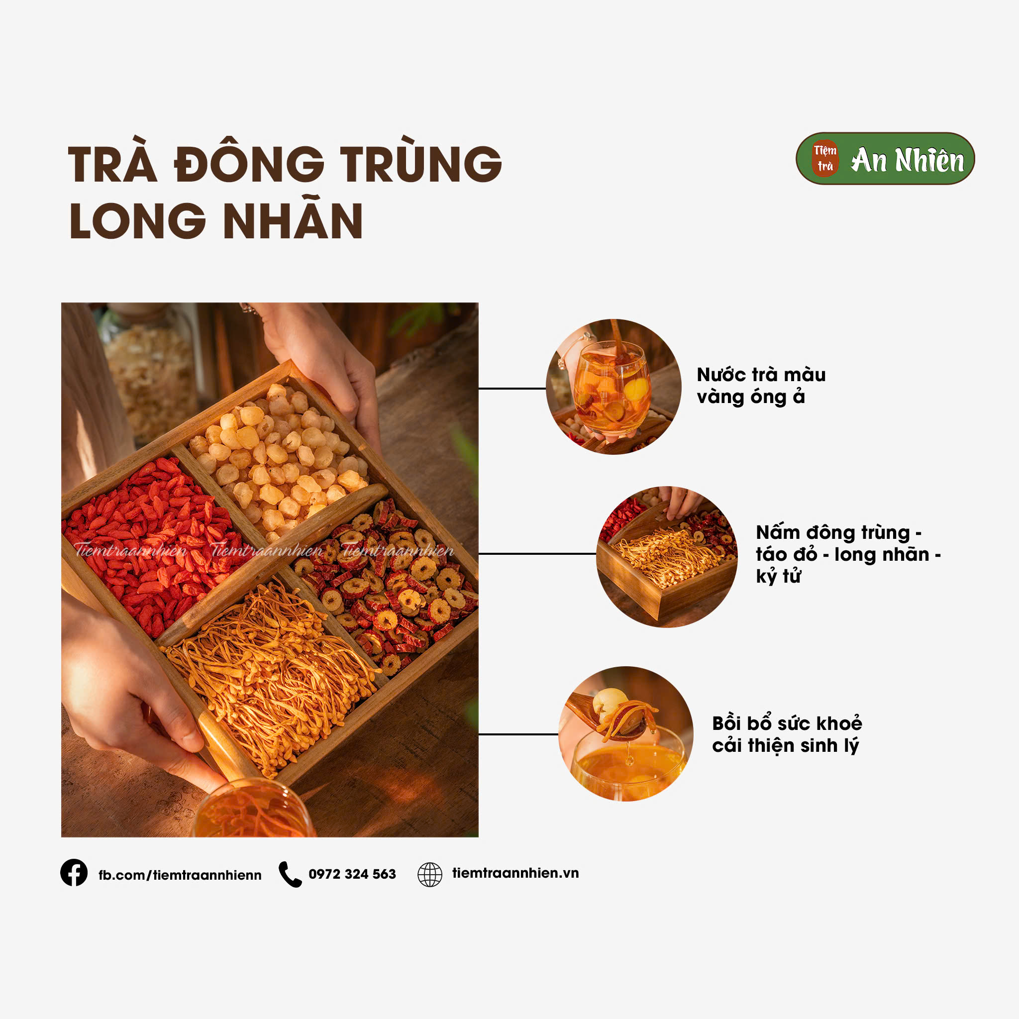 Tiệm Trà An Nhiên Facebook ad: Điểm danh các loại trà best seller đang…