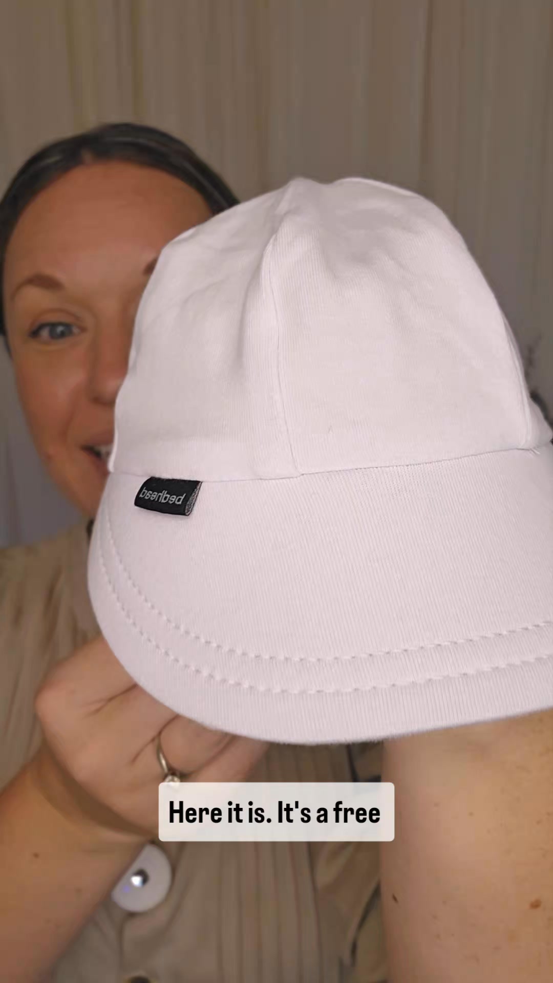 Bedhead Hats Facebook ad: The perfect first hat for your newborn.