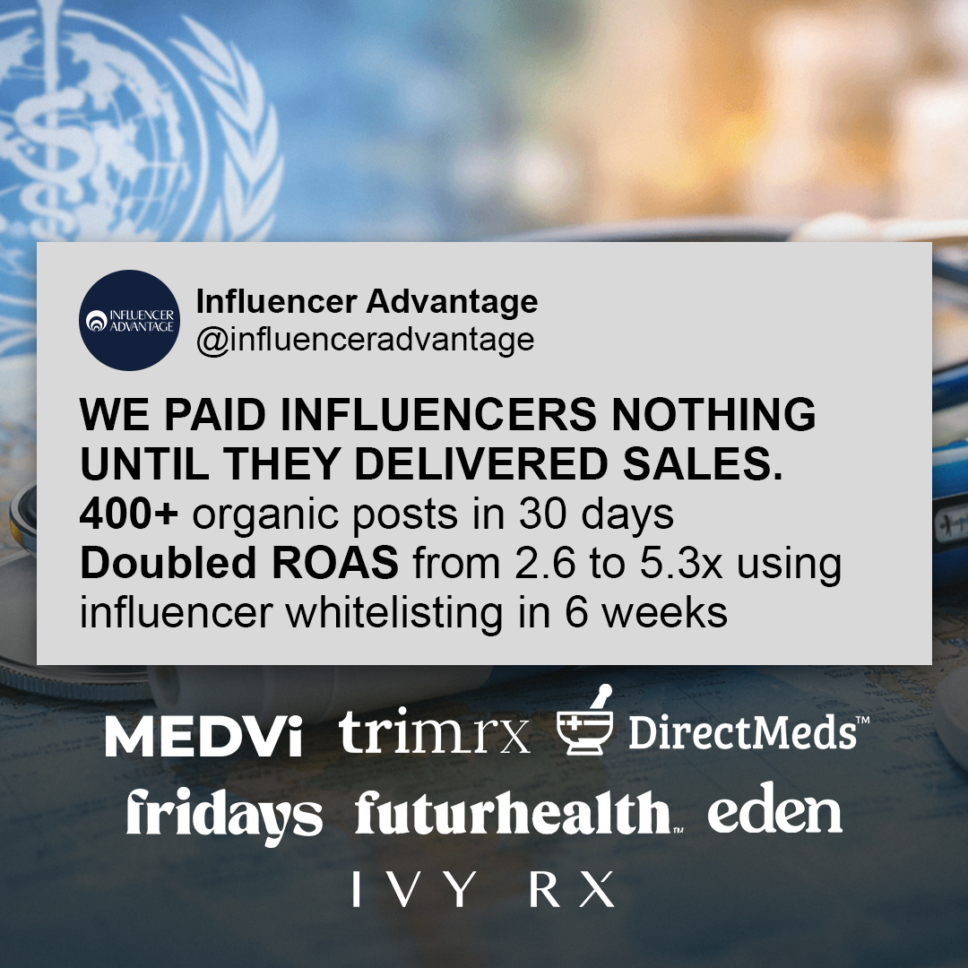 Influencer Advantage Facebook ad