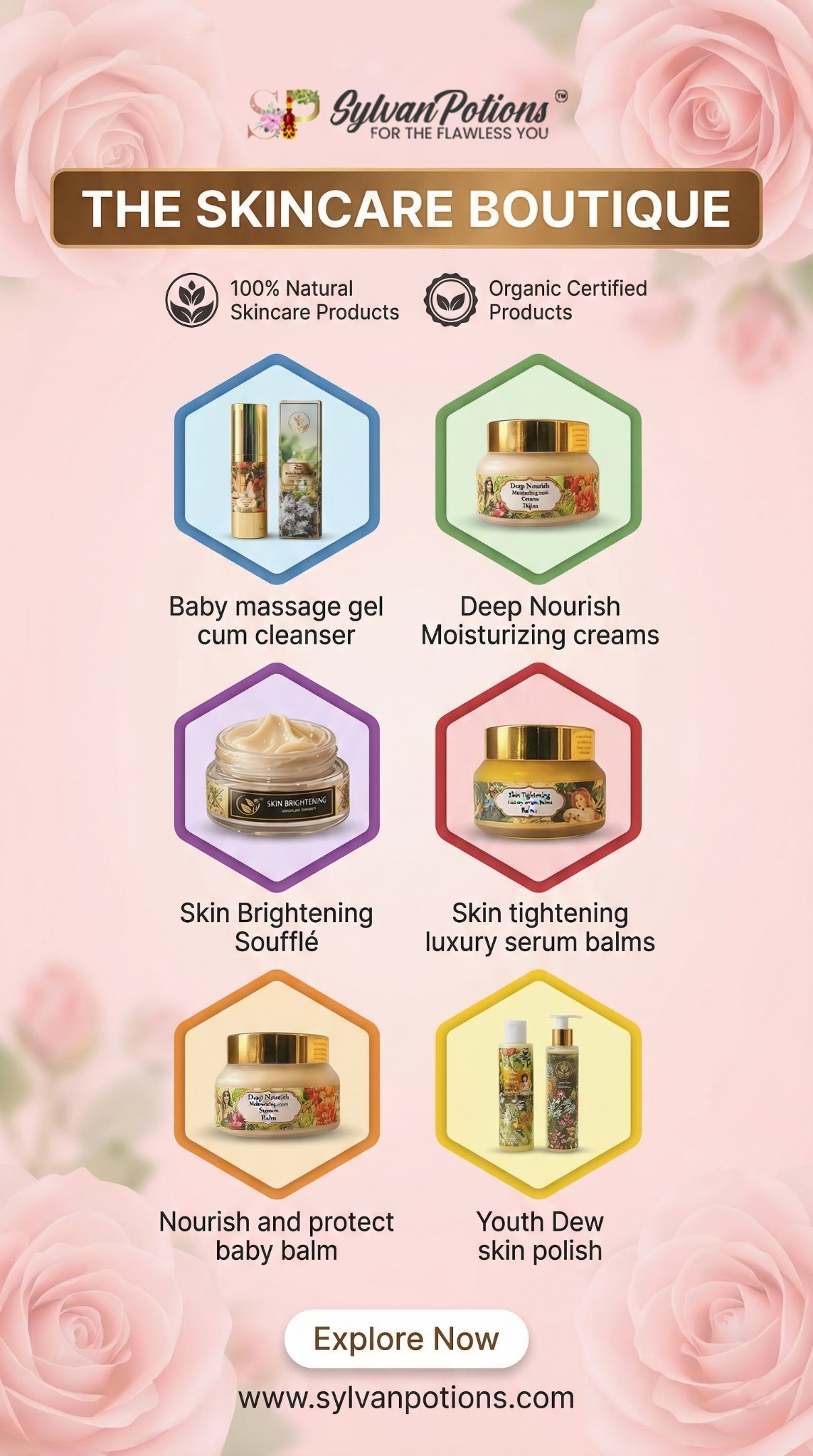 SylvanPotions, The Skincare Boutique Facebook ad