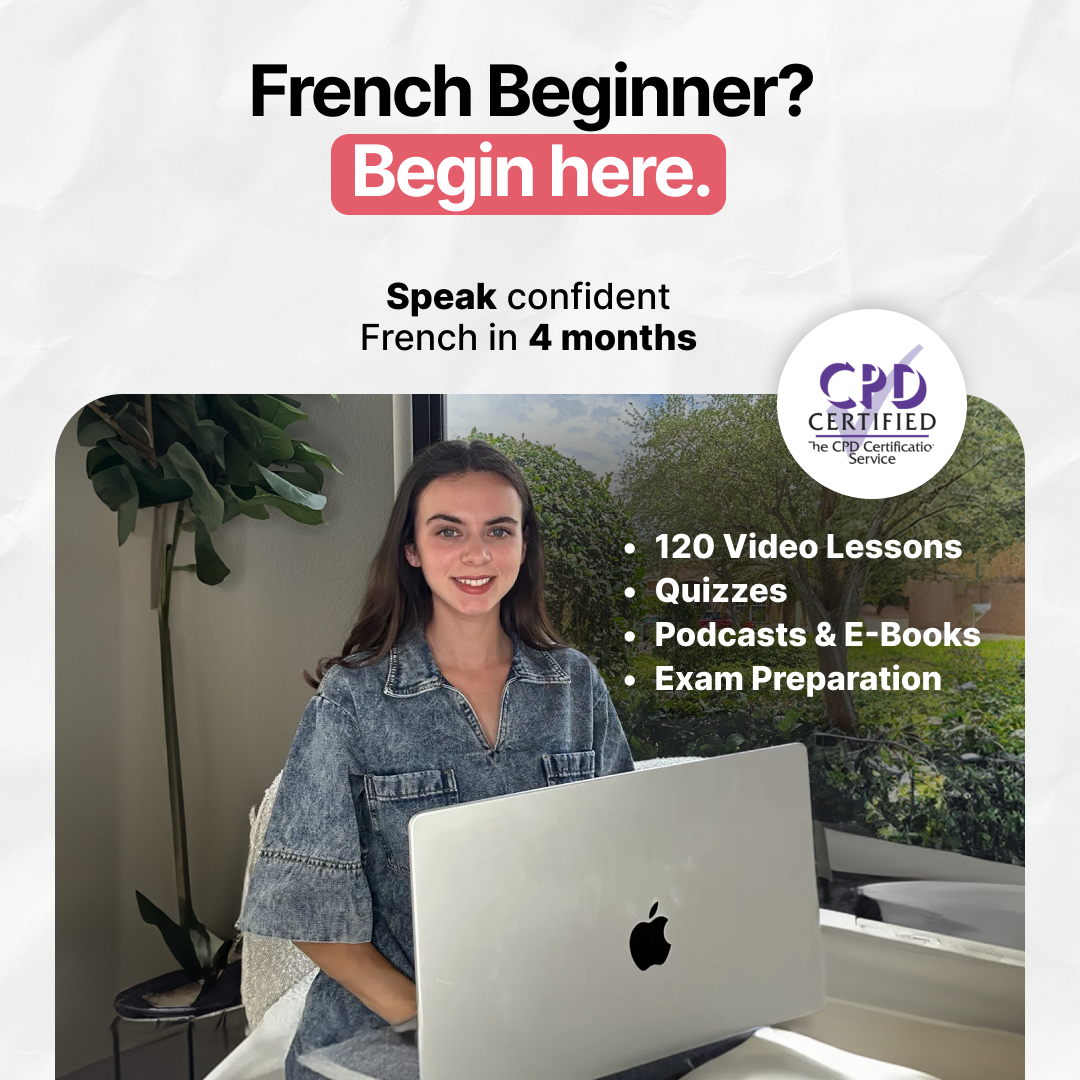 Learn French With Clémence Facebook ad