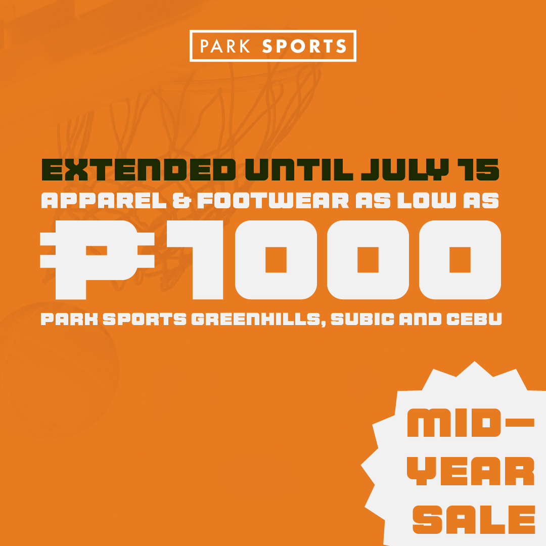 Park Sports PH Facebook ad: Shoes & Apparel from ₱1,000
