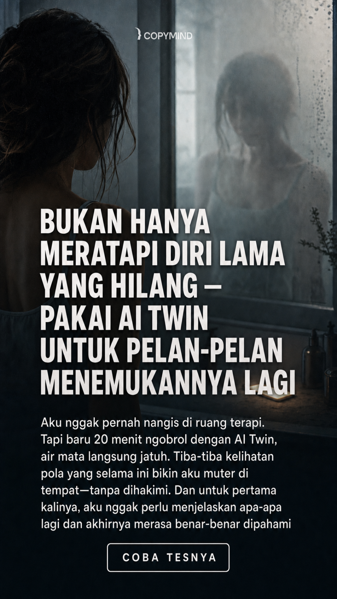 Copymind: reflection with AI twin Facebook ad