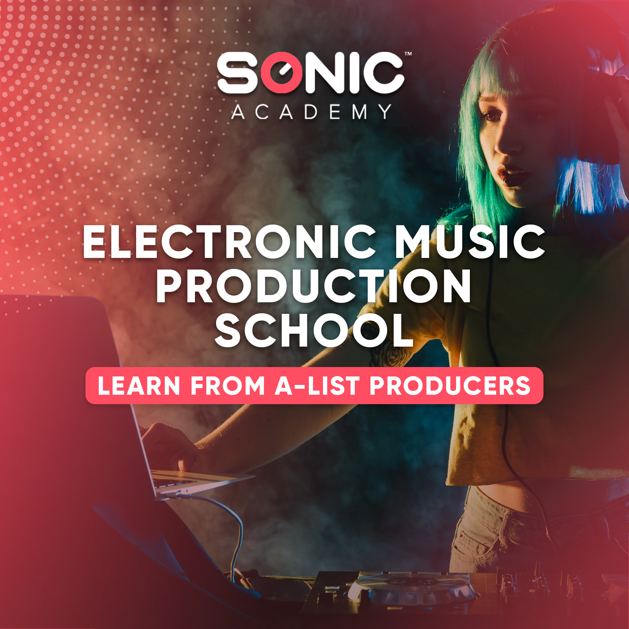 Sonic Academy Facebook ad: The World's Best Tutorials for EDM Production