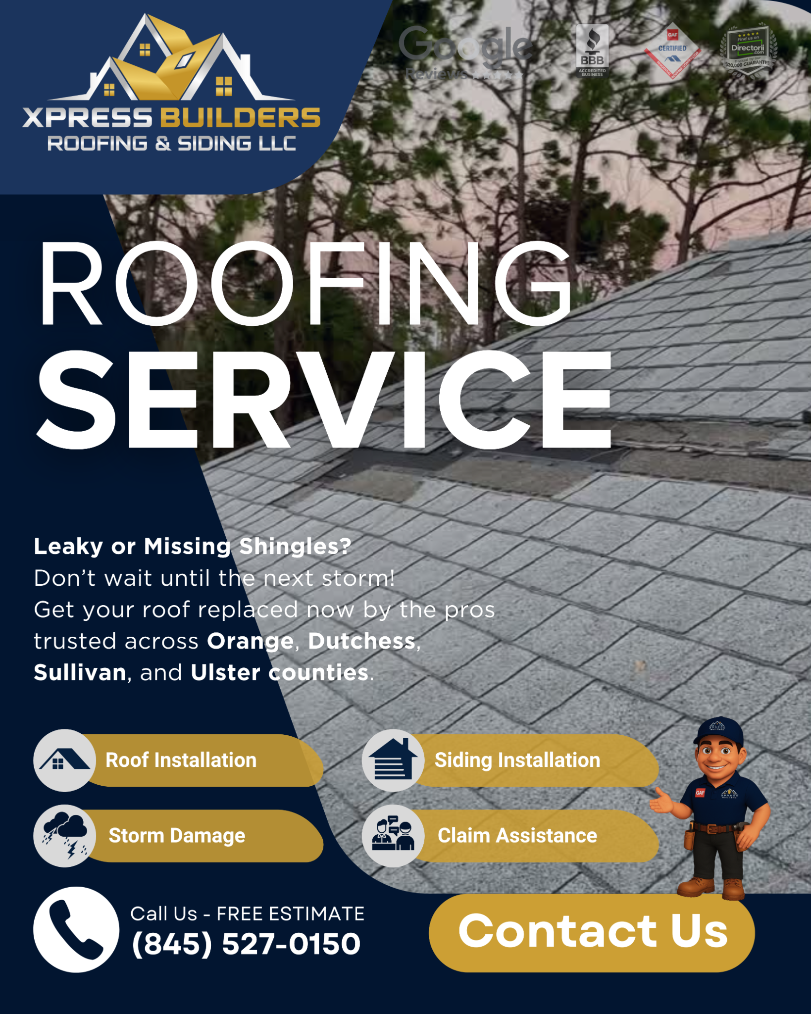 Xpress Builders Roofing & Siding, LLC Facebook ad