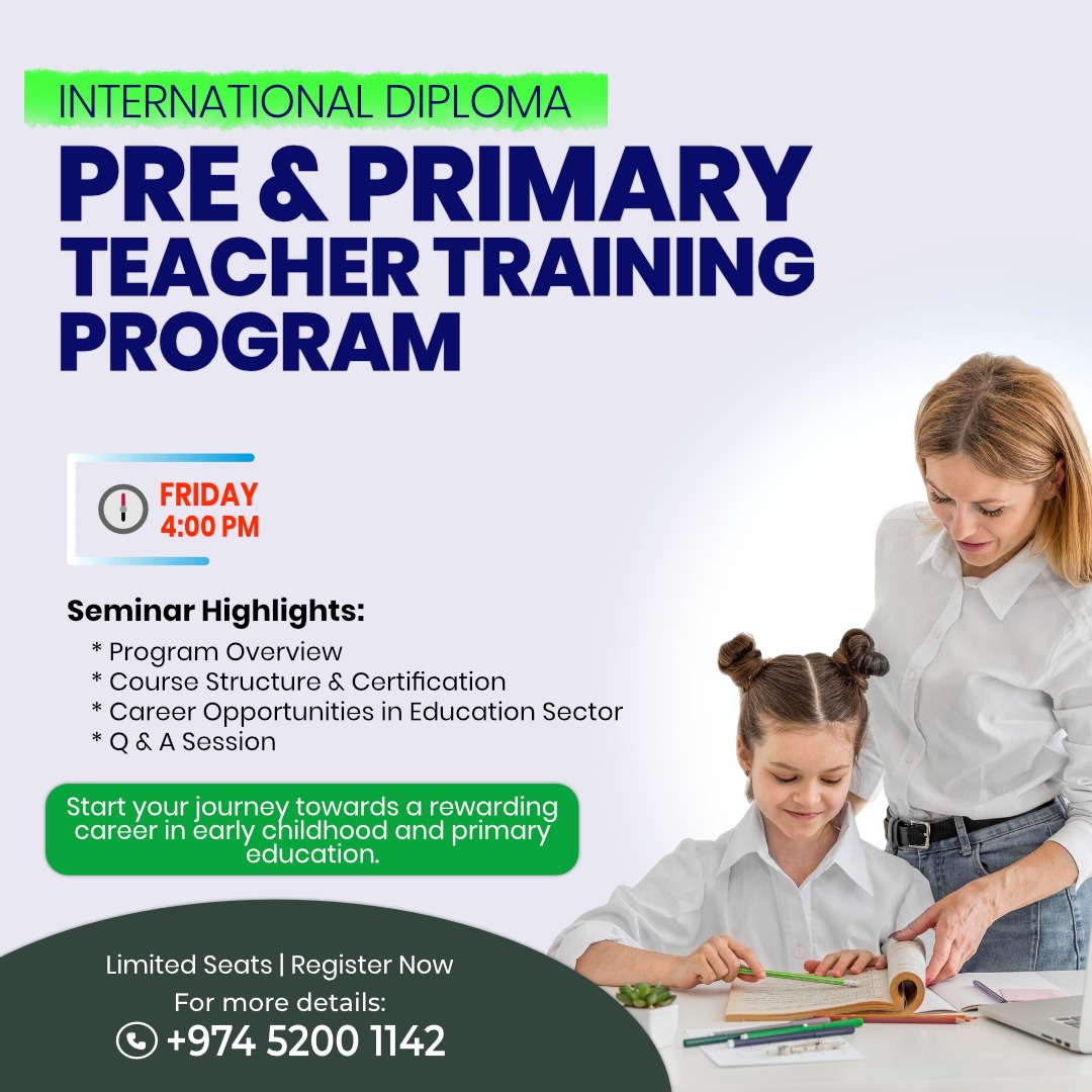 Teacher Training Qualifications - Middle East Facebook ad