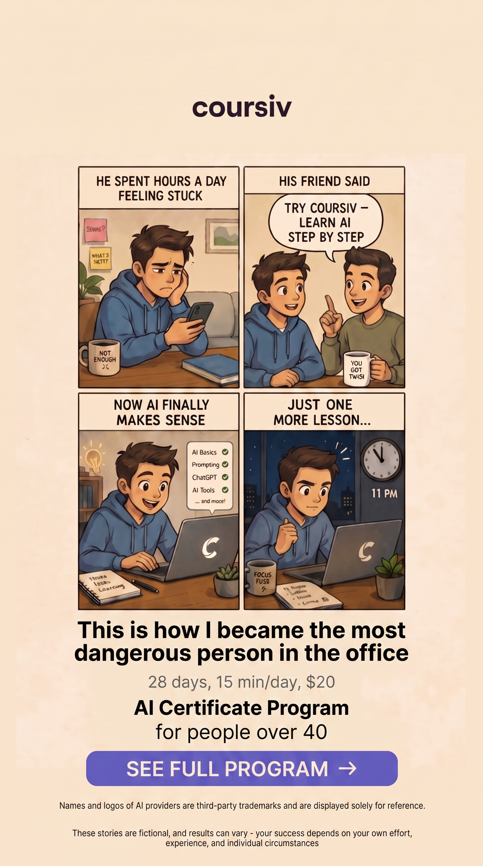 AI Made Simple Facebook ad