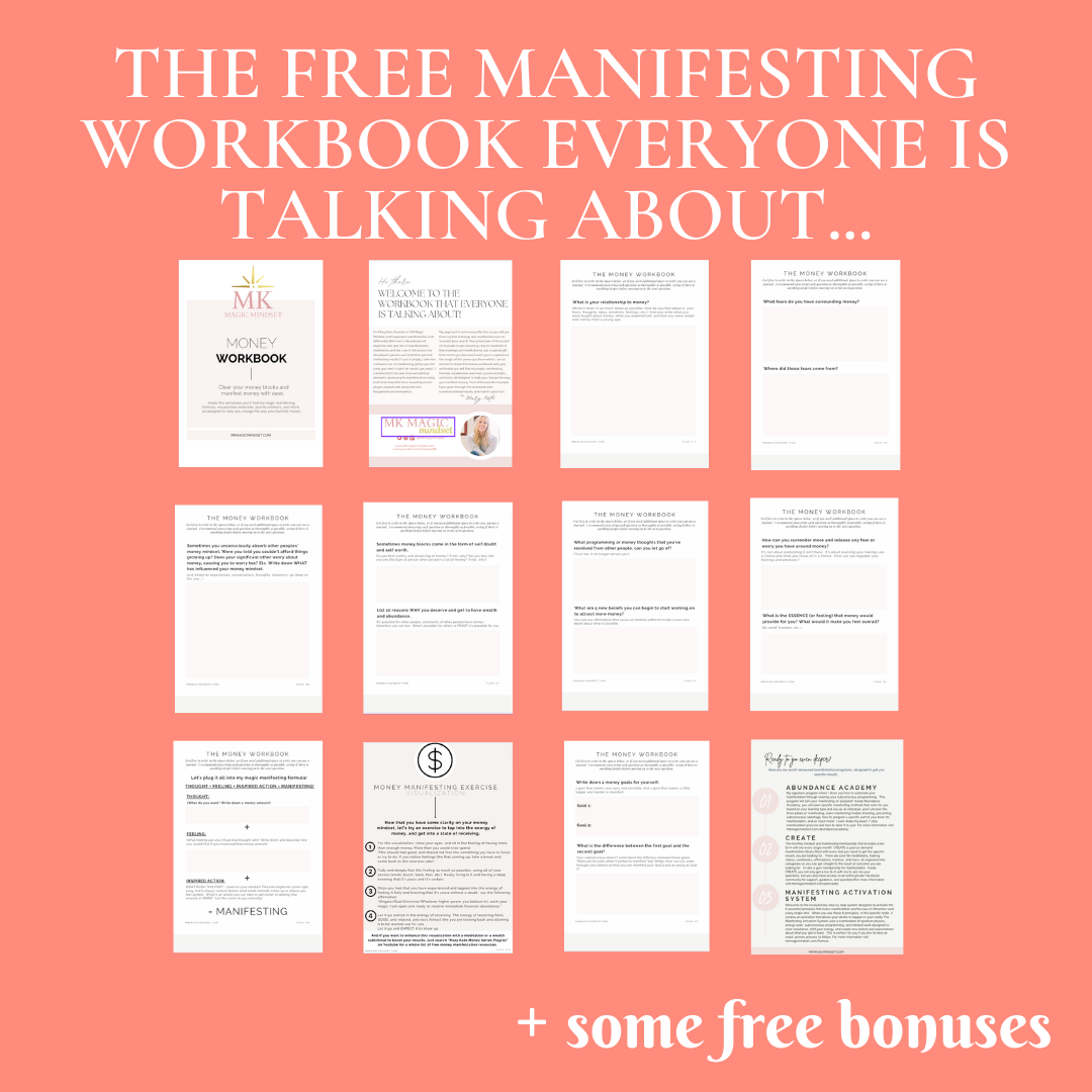 Mary Kate Facebook ad: Manifest On Autopilot [FREE WORKBOOK]