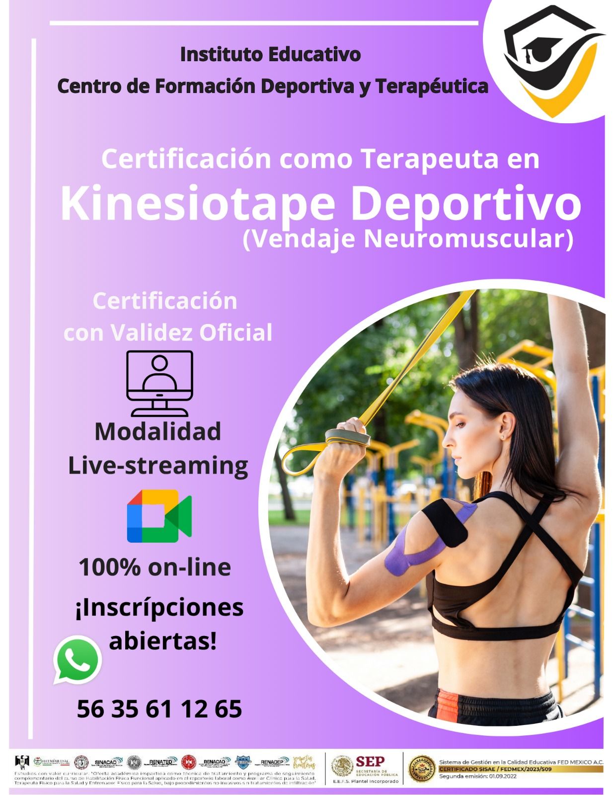 Instituto Educativo Centro De Formación Deportiva Y Terapéutica Facebook ad: CAPACITATE