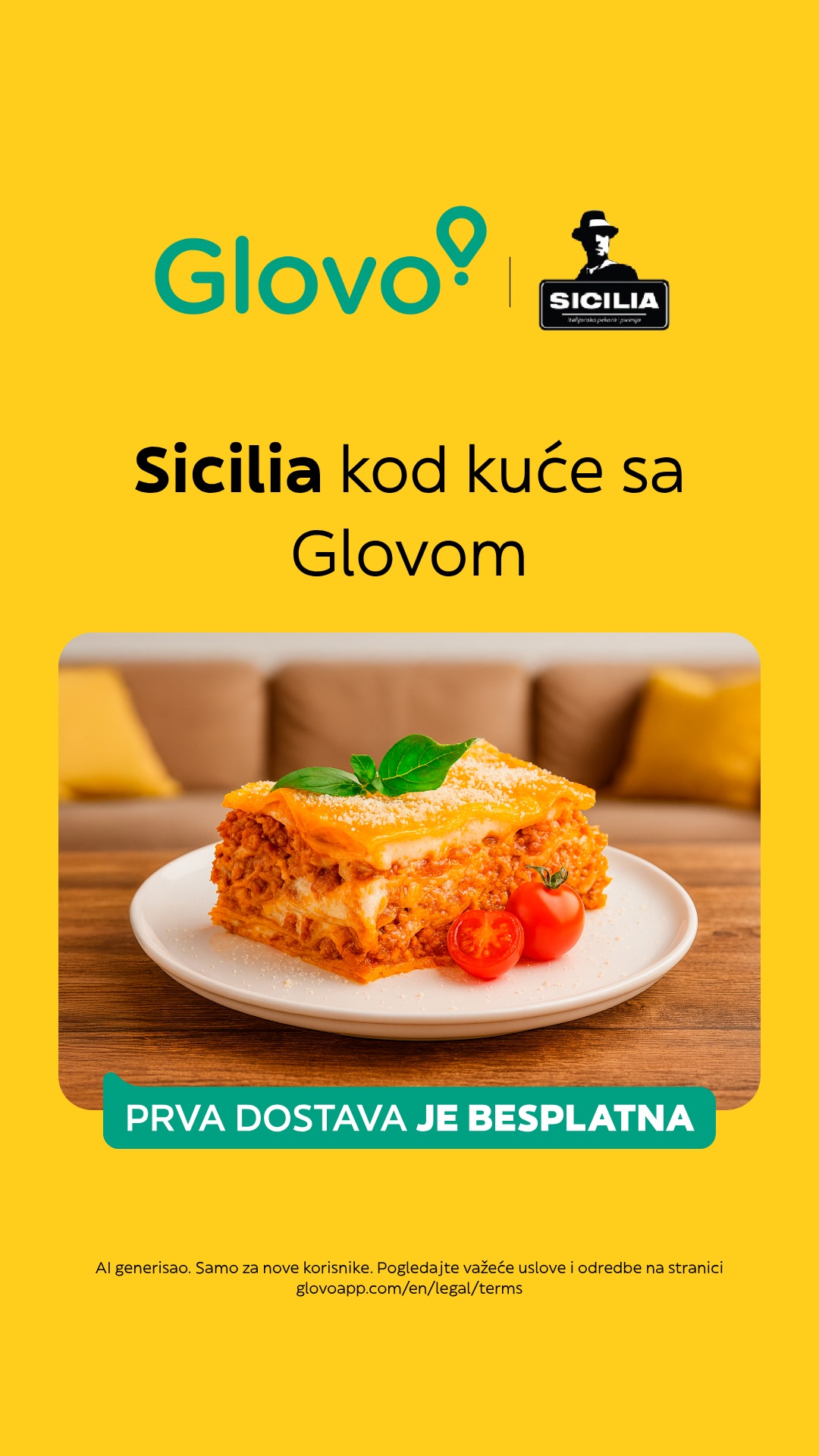 Glovo Facebook ad