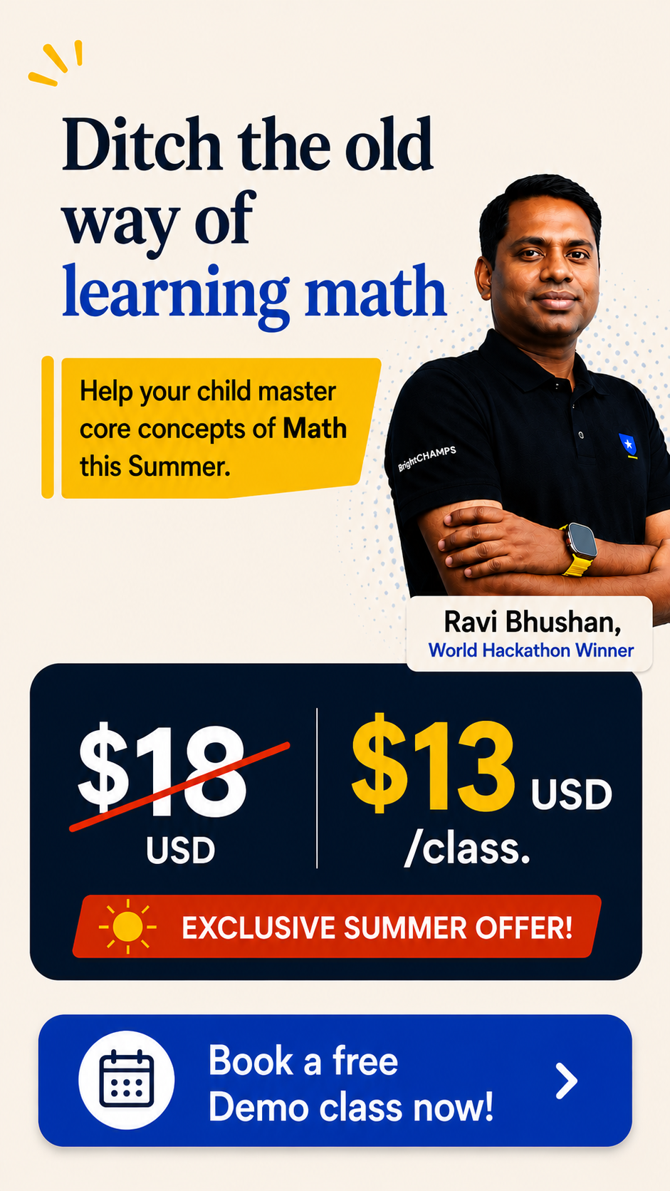 BrightCHAMPS Facebook ad