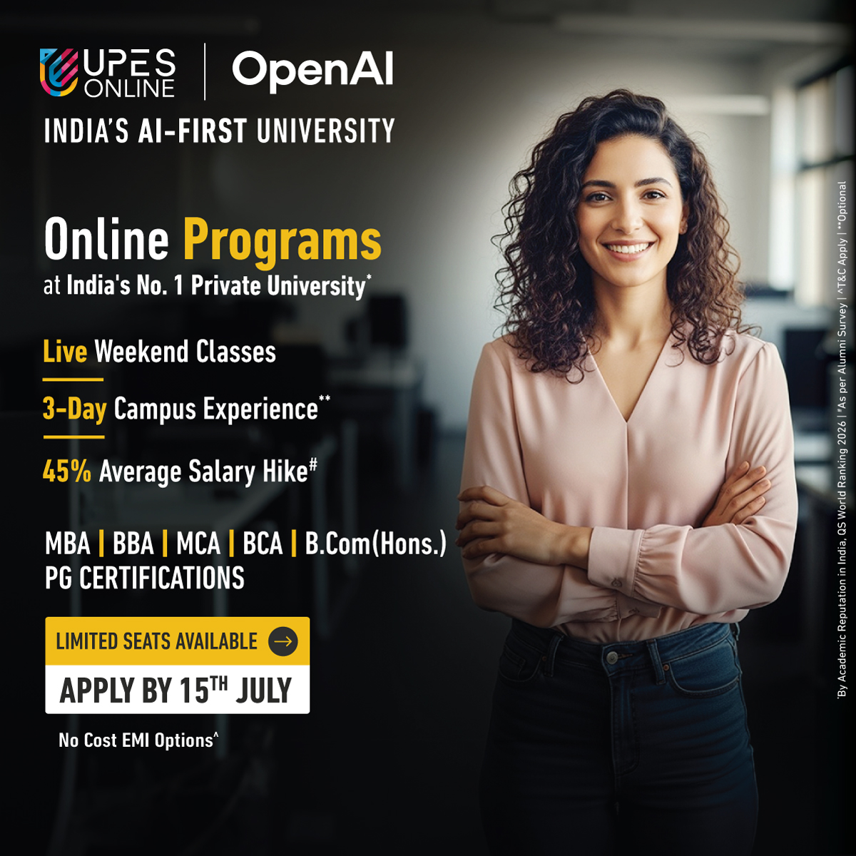 UPES Online Facebook ad