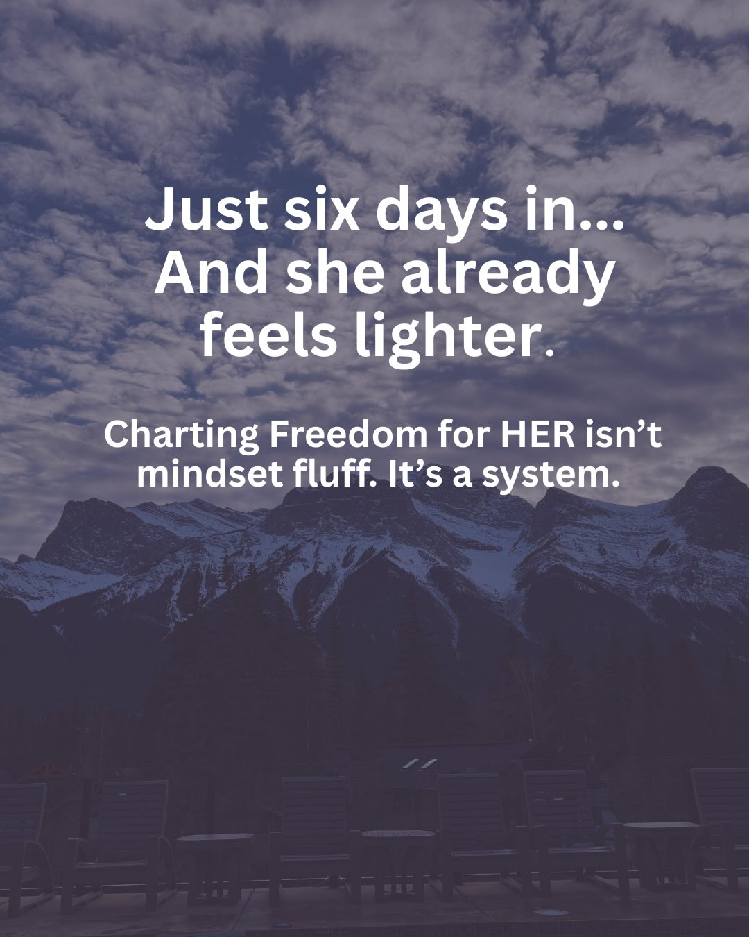 Annie Gallie MD Life Coaching Facebook ad: Just six days after joining, she already feels…