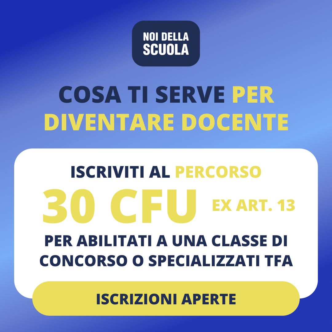 Noi della Scuola Facebook ad: DIVENTA INSEGNANTE CON NOI DELLA SCUOLA