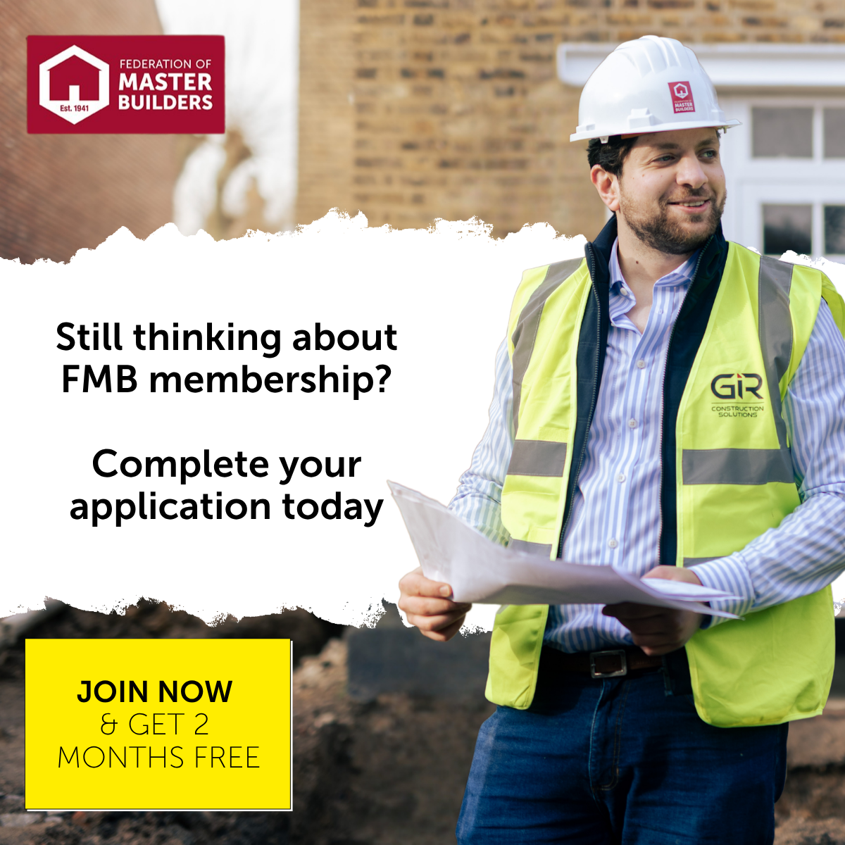 Federation of Master Builders Facebook ad: Join Now