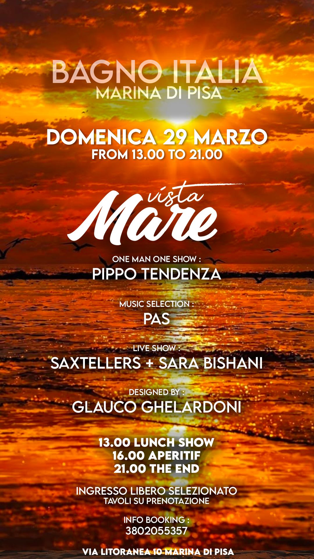 Glauco Ghelardoni Facebook ad: DOMENICA 29 MARZO