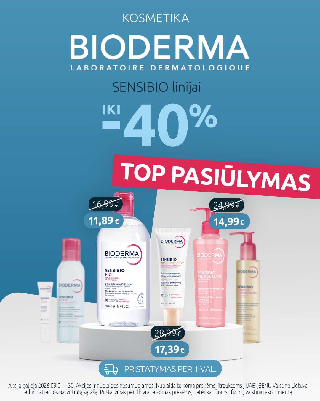 BENU Vaistinė Facebook ad: Apsipirk benu.lt